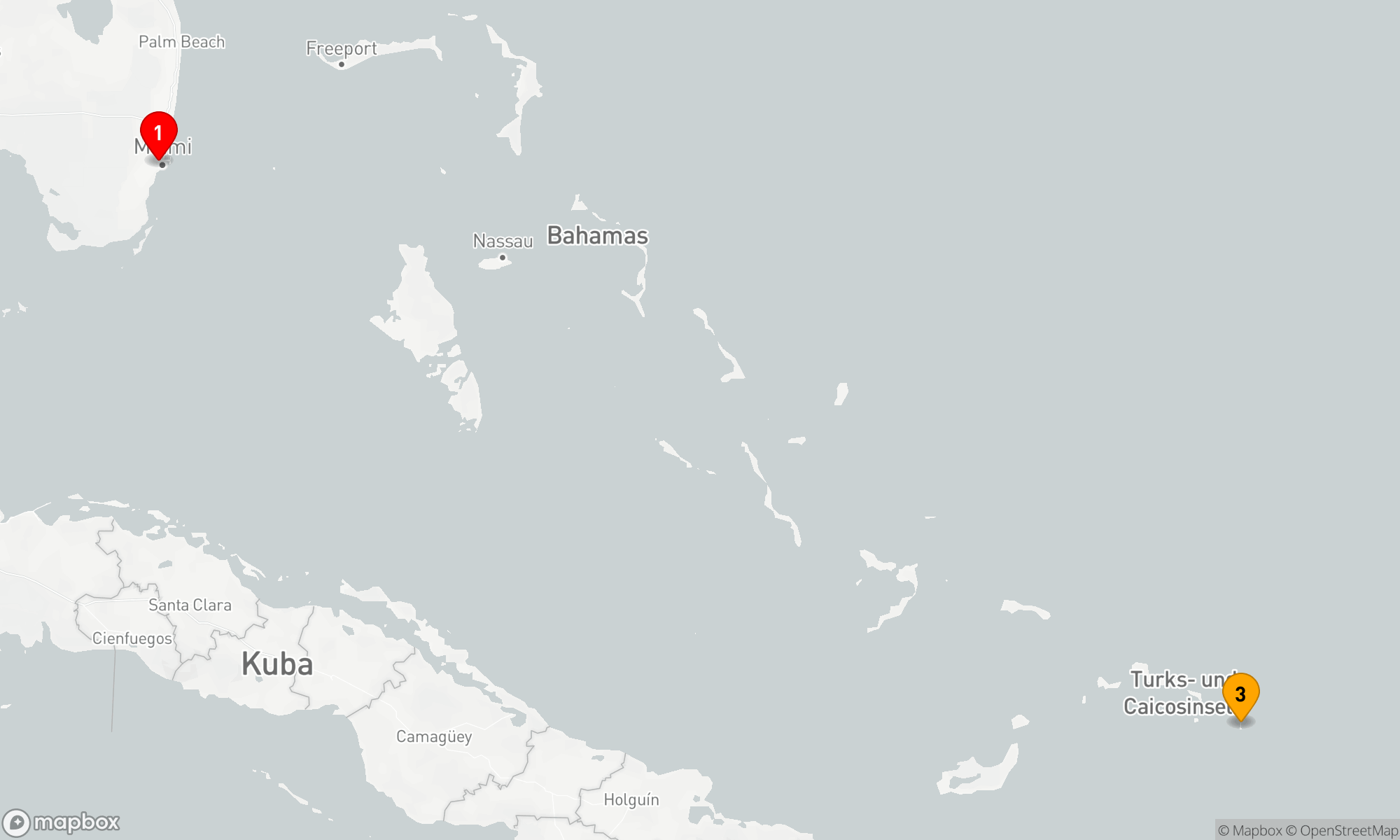 Route 4 Nächte - KREUZFAHRT IN DER ÖSTLICHEN KARIBIK