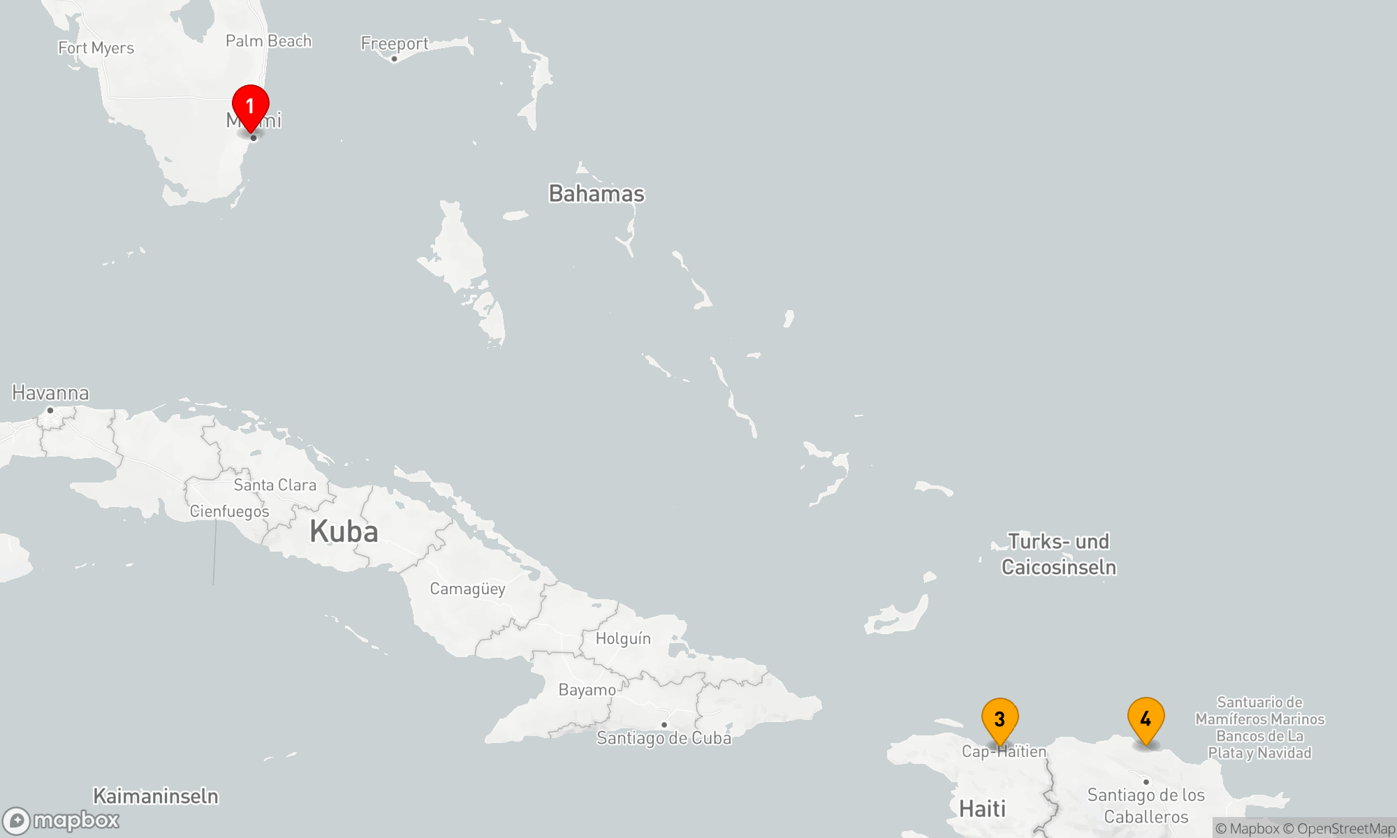 Route 5 Nächte - KREUZFAHRT IN DER ÖSTLICHEN KARIBIK