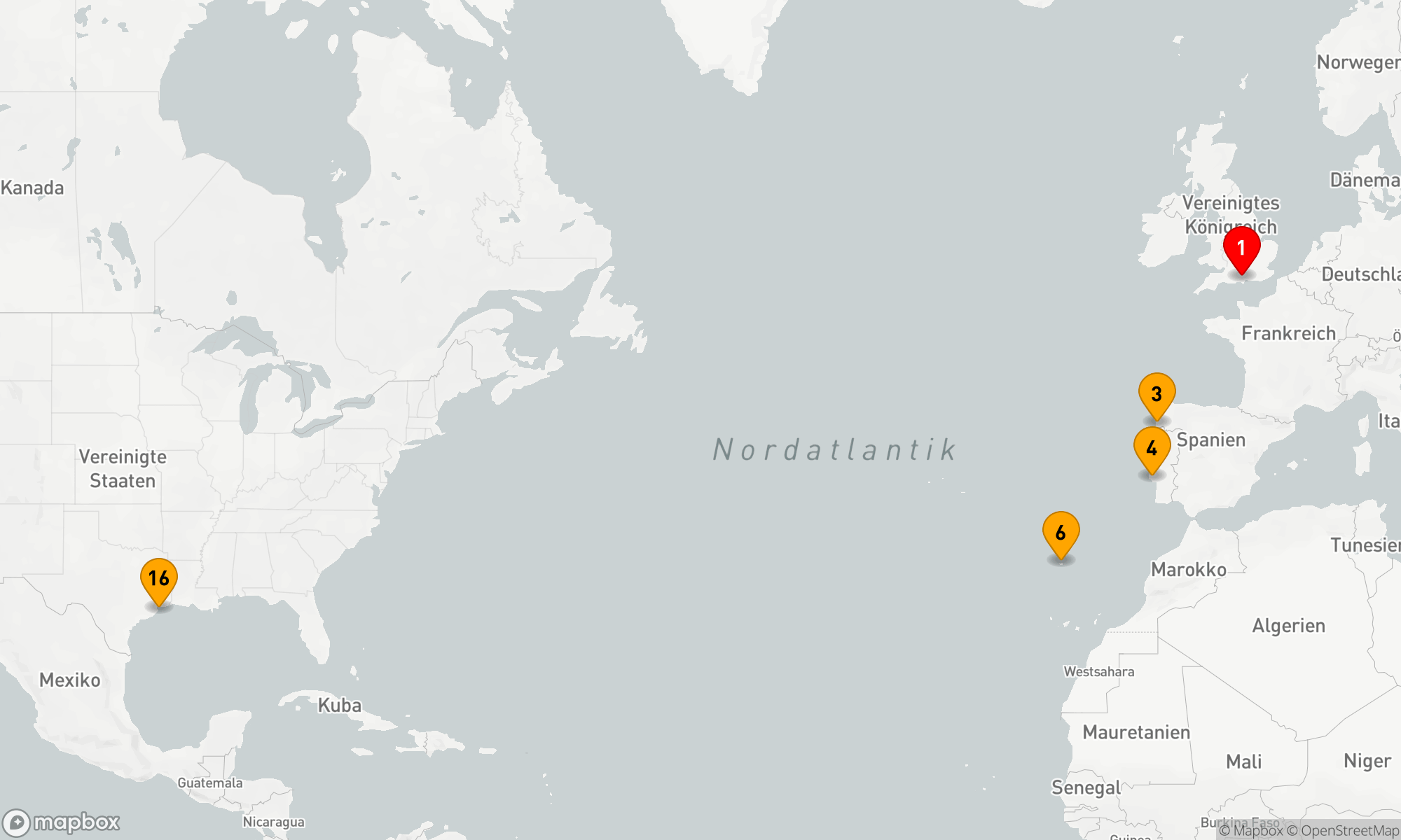 Route 15 Nächte - SPANIEN & PORTUGAL TRANSATLANTIK