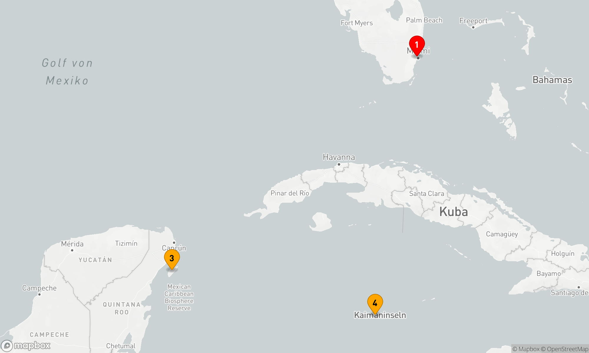 Route 5 Nächte - KREUZFAHRT IN DER WESTLICHEN KARIBIK