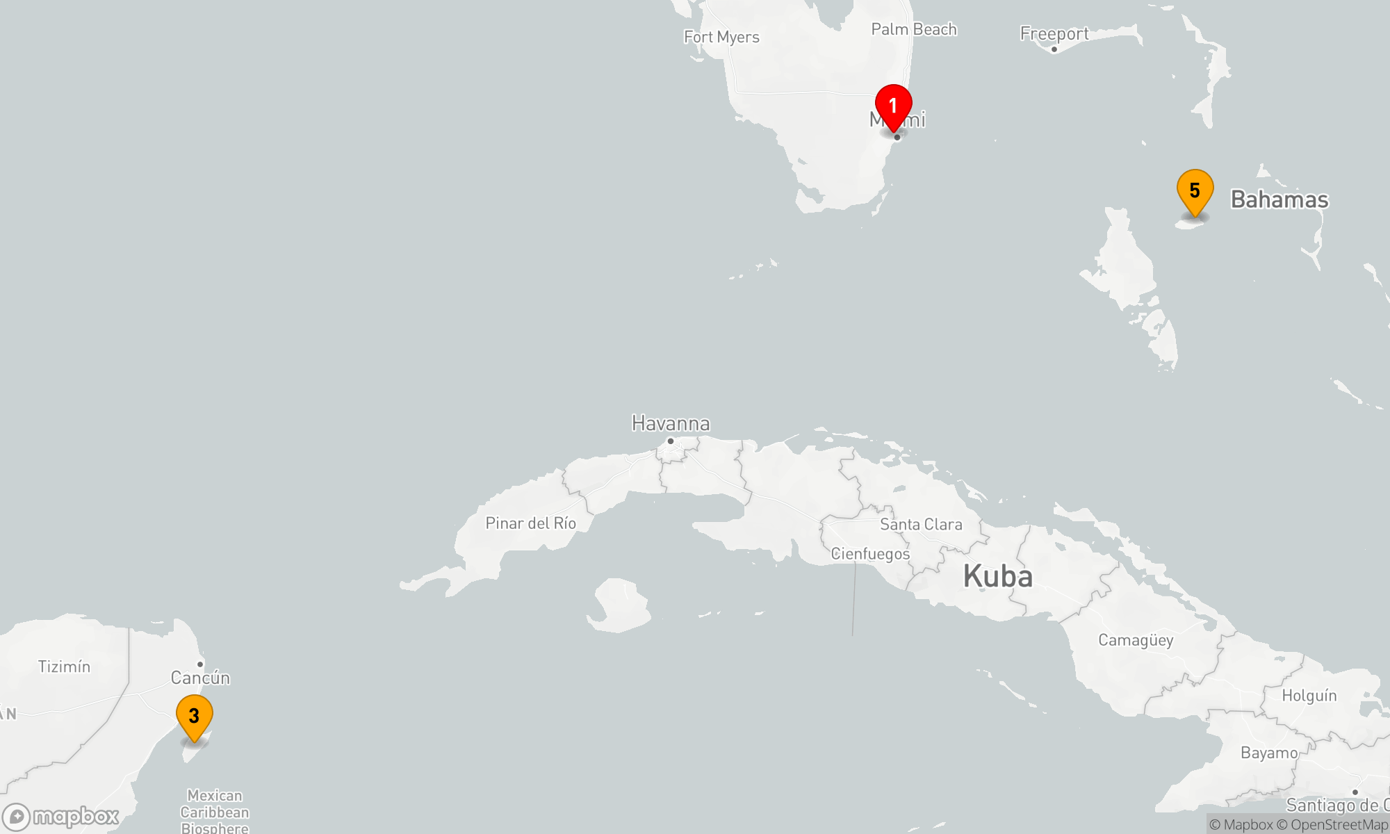 Route 5 Nächte - KREUZFAHRT IN DER WESTLICHEN KARIBIK
