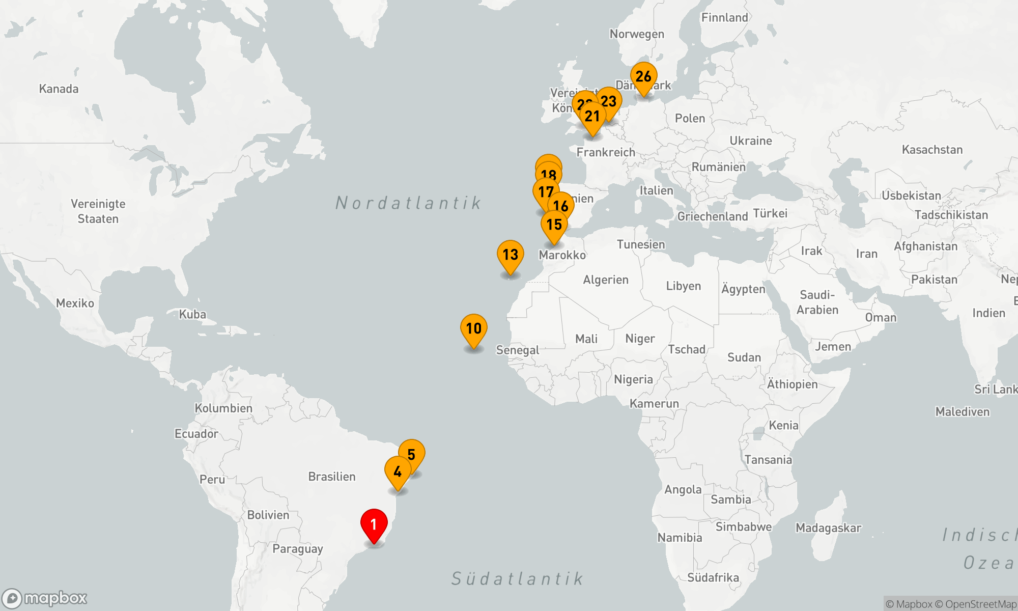 Route 25 Nächte - Vom Zuckerhut zum Nordlicht: Eine Atlantische Entdeckungsreise