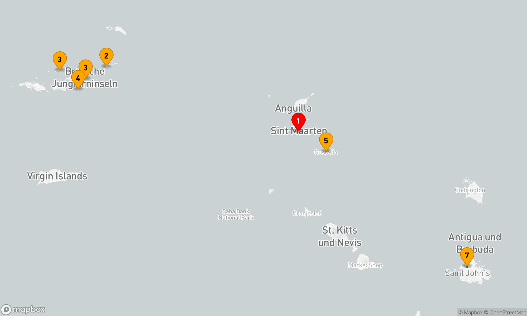 Route 7 Nächte - Karibische Brisen und Inselzauber