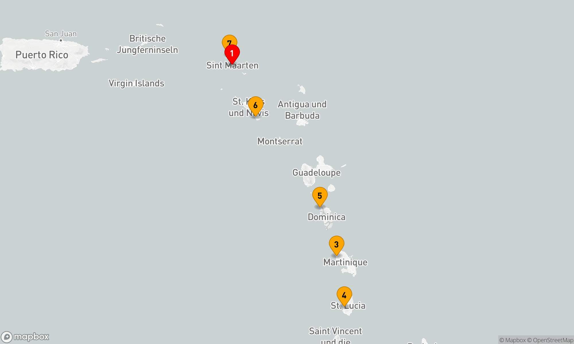 Route 7 Nächte - Karibische Inselträume mit Sea Cloud Cruises