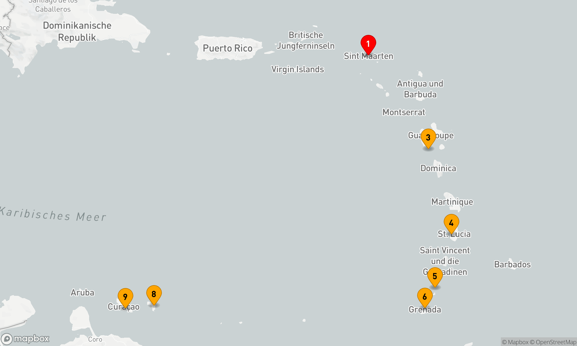 Route 8 Nächte - Karibische Inselträume