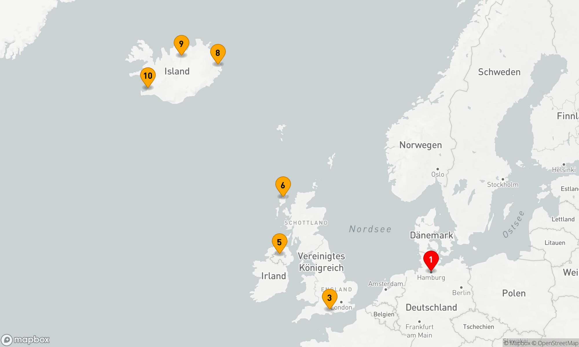 Route 10 Nächte - Von Hanse zu Wikinger - Eine Reise durch Nordsee und Atlantik