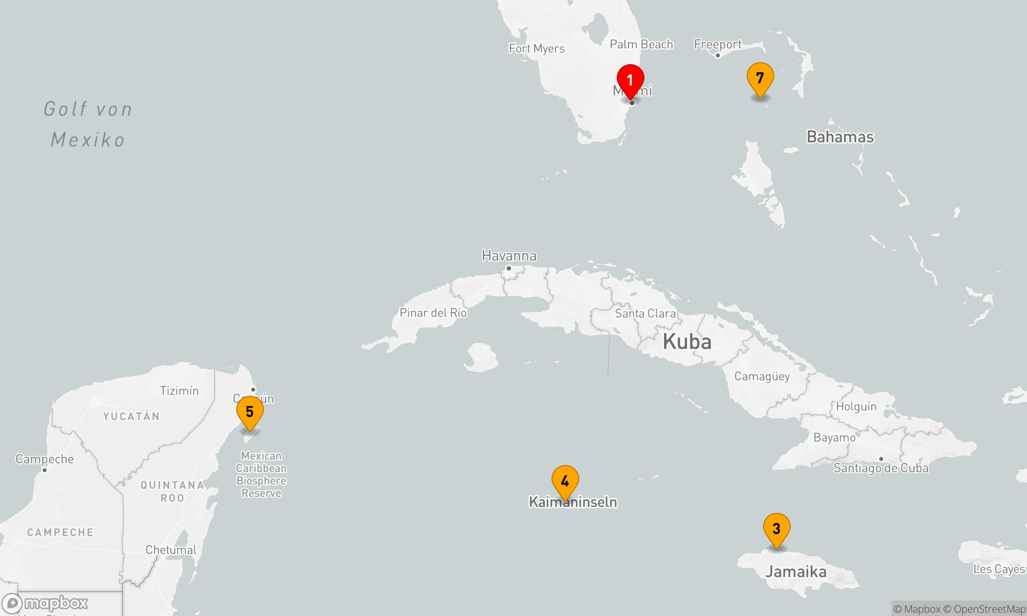 Route 7 Nächte - WESTLICHE KARIBIK & PERFEKTER TAG