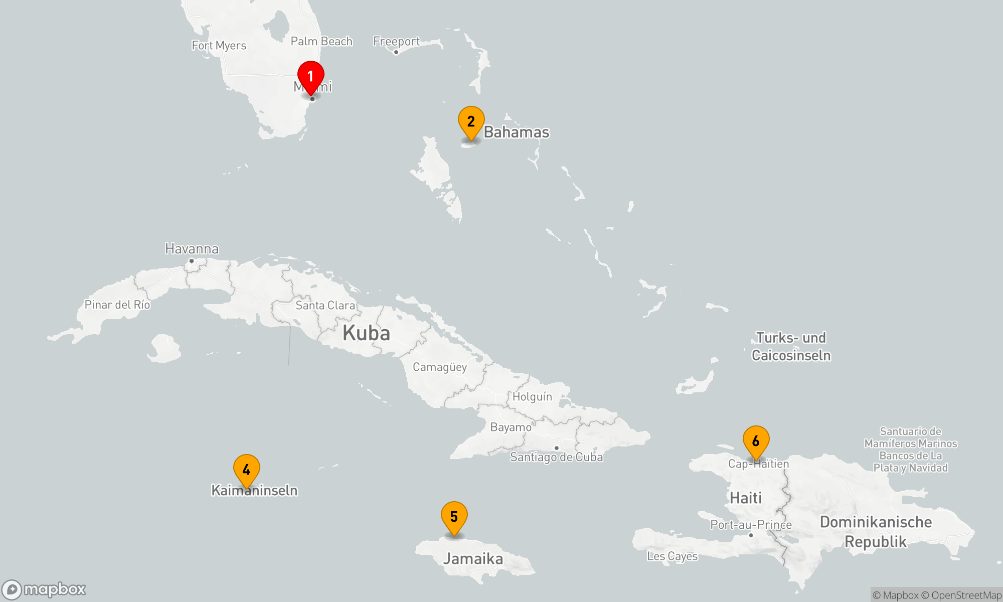 Route 7 Nächte - KREUZFAHRT IN DER WESTLICHEN KARIBIK