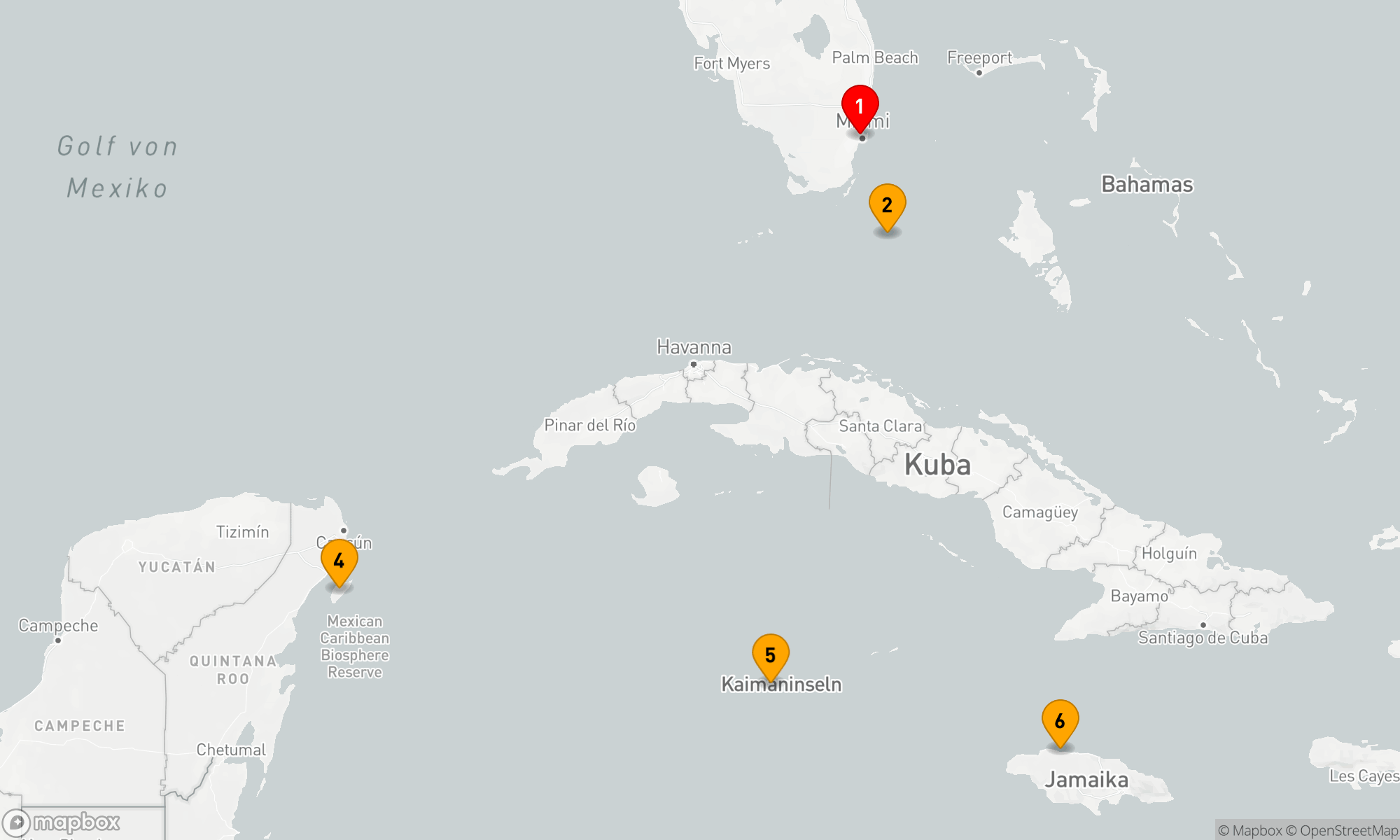 Route 7 Nächte - KREUZFAHRT IN DER WESTLICHEN KARIBIK