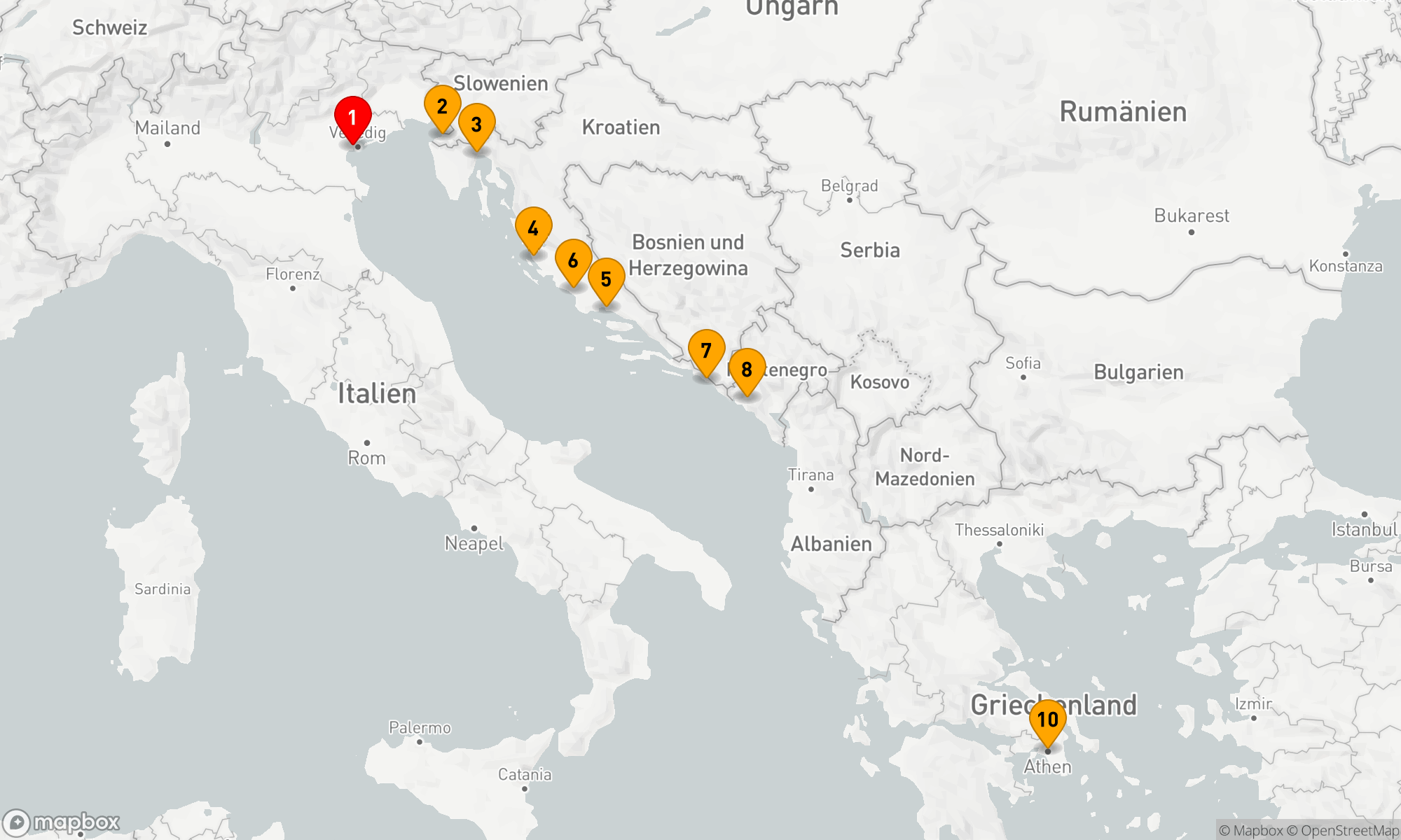 Route 9 Nächte - KROATIEN INTENSIV KREUZFAHRT: ZADAR,  SPLIT & DUBROVNIK