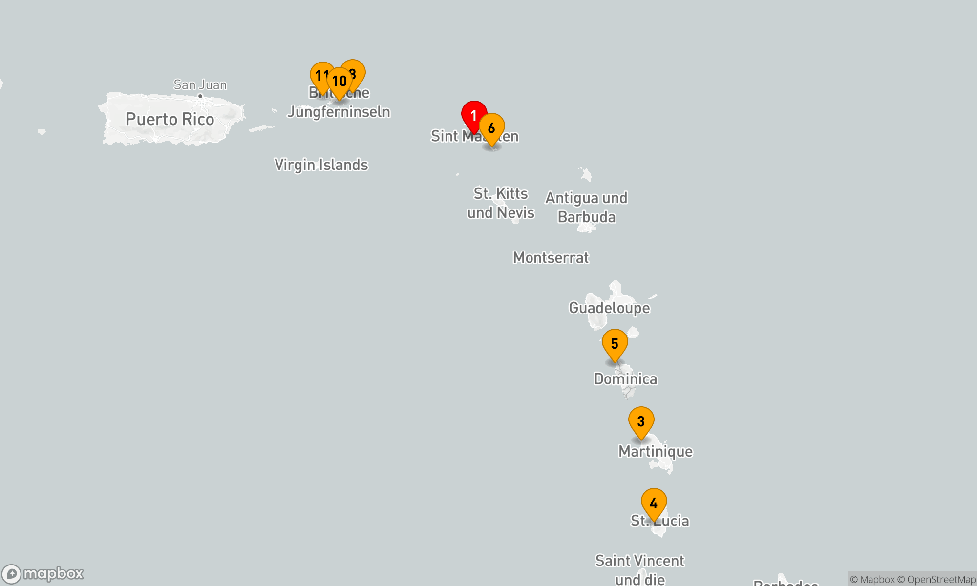 Route 10 Nächte - Karibische Inselträume mit Sea Cloud Cruises