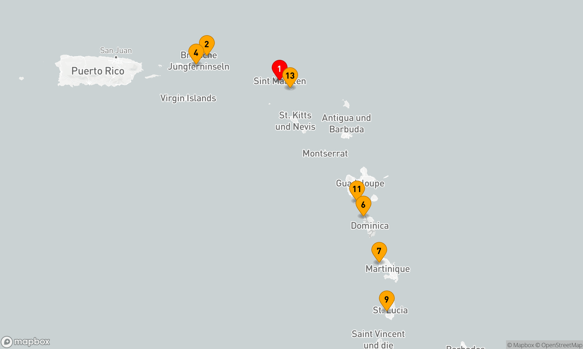 Route 14 Nächte - Karibische Trauminseln und Piratennester