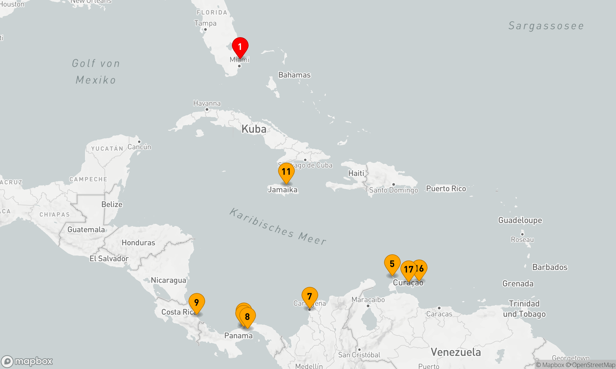 Route 21 Nächte - PANAMAKANAL UND SÜDLICHE KARIBIK ENTDECKEN
