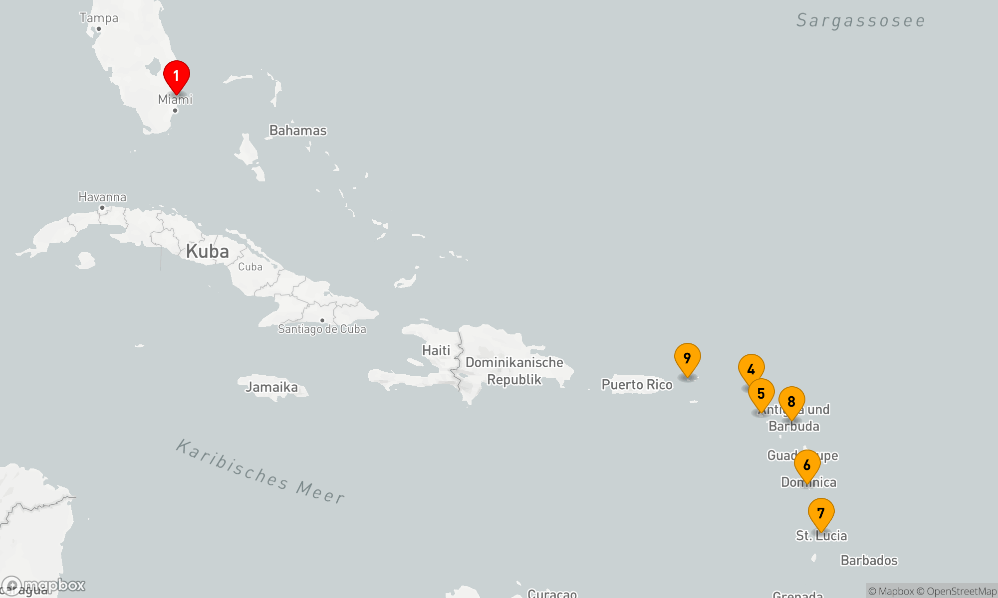 Route 11 Nächte - URLAUB IN DER OSTKARIBIK: INSELN ÜBER DEM WINDE UND UNTER DEM WINDE