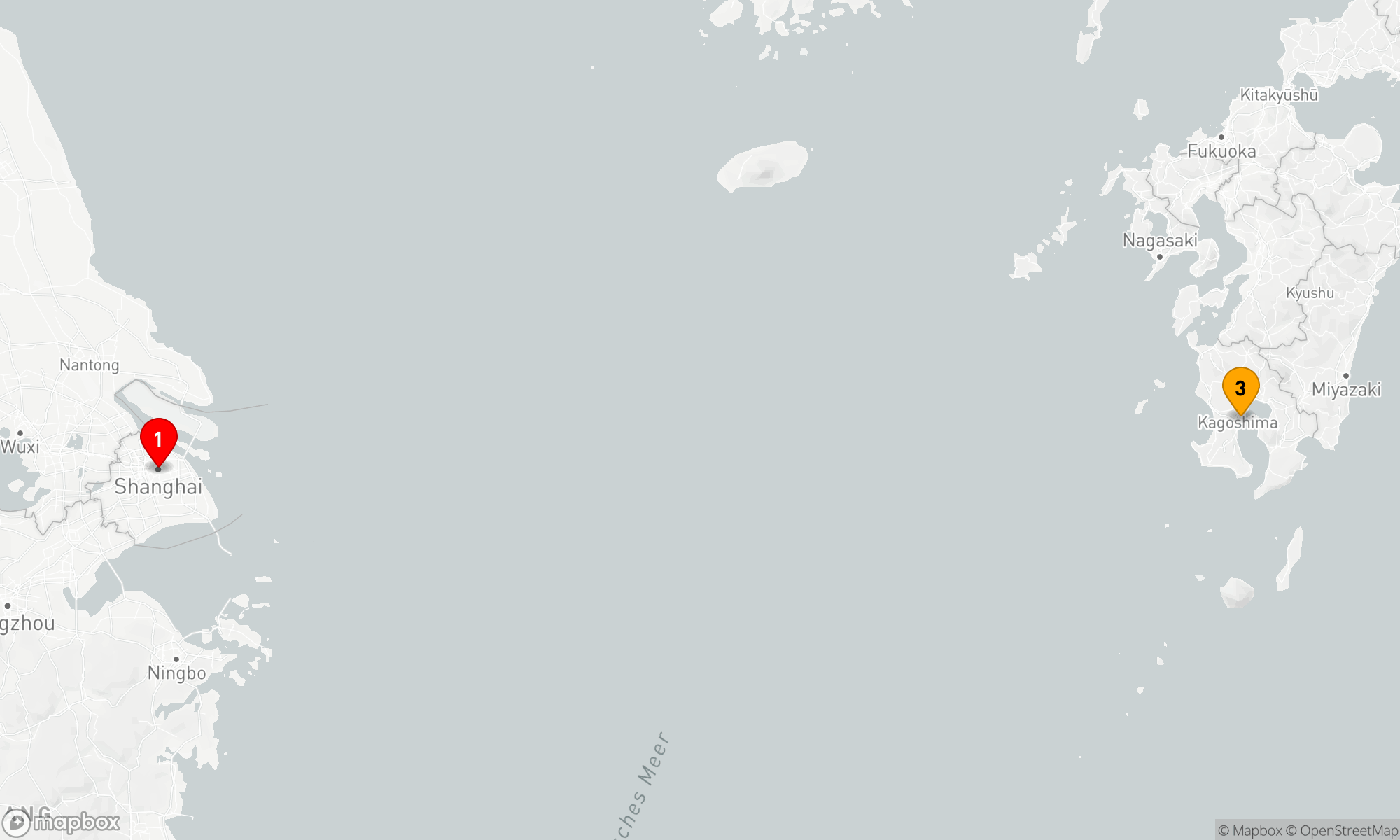 Route 4 Nächte - KAGOSHIMA-KREUZFAHRT