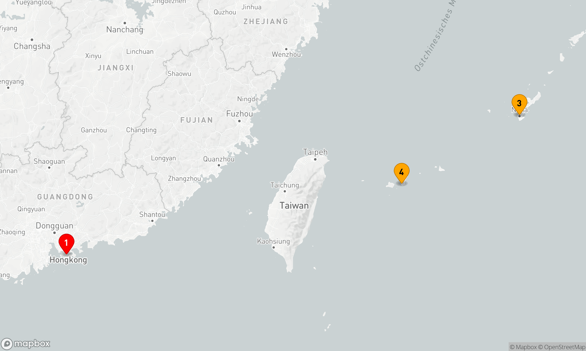 Route 5 Nächte - OKINAWA & ISHIGAKI KREUZFAHRT