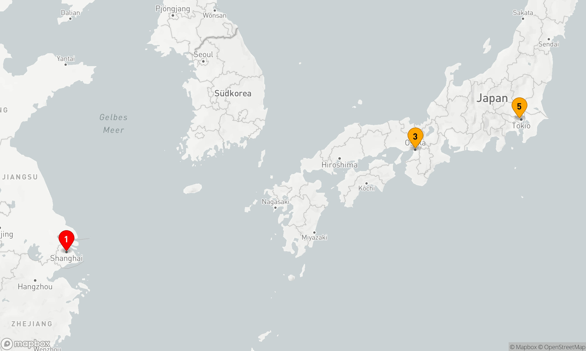 Route 8 Nächte - KREUZFAHRT MIT ÜBERNACHTUNGEN IN OSAKA UND TOKIO