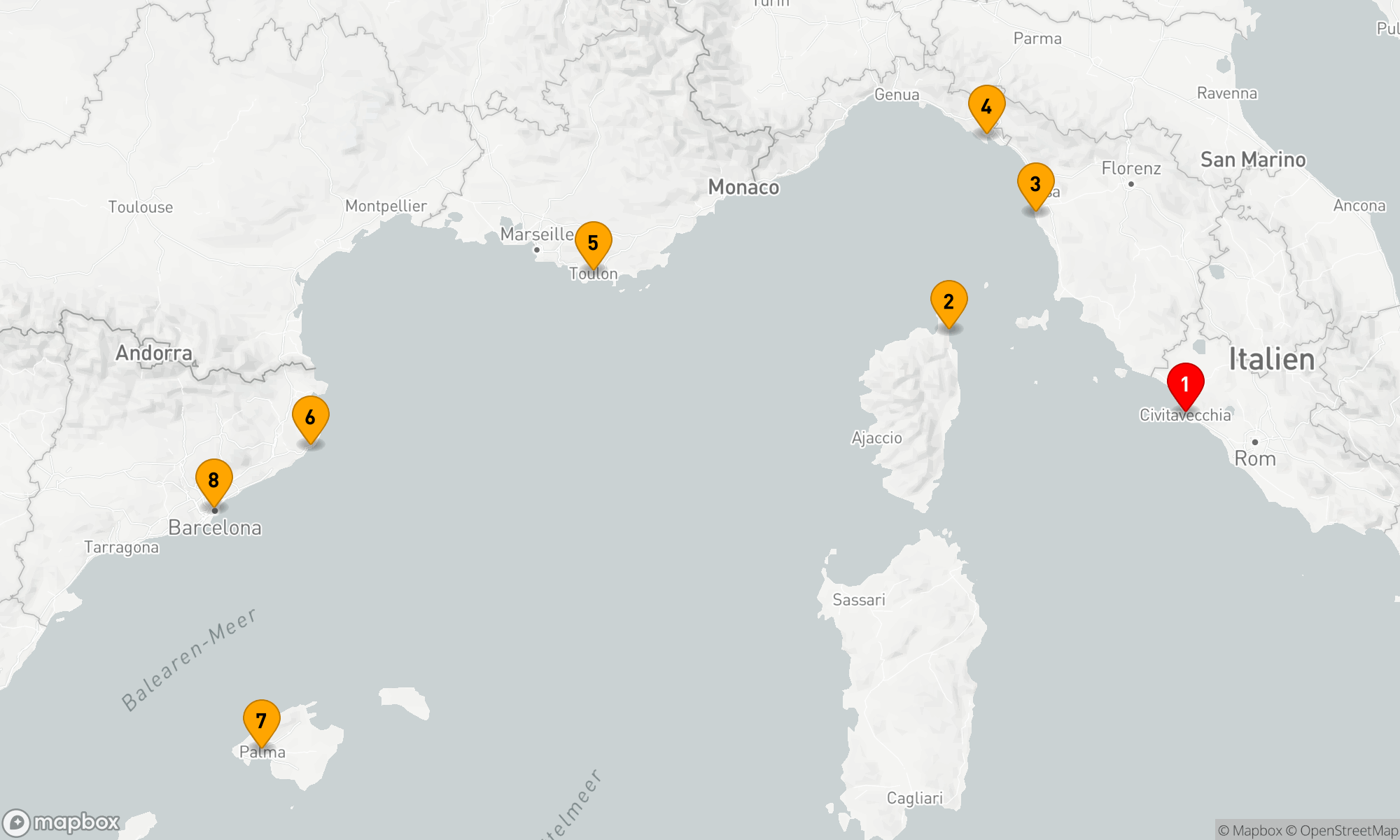 Route 7 Nächte - MEDITERRANEAN PASSAGE
