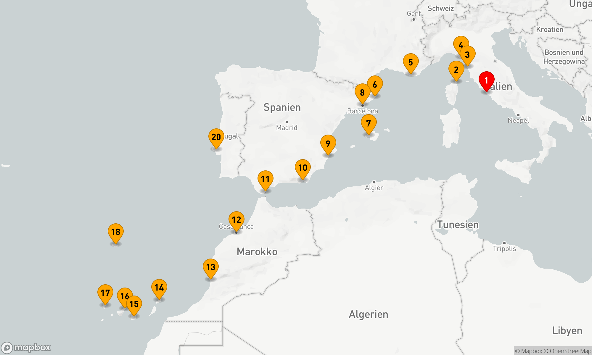 Route 19 Nächte - MEDITERRANEAN ISLES LEGACY