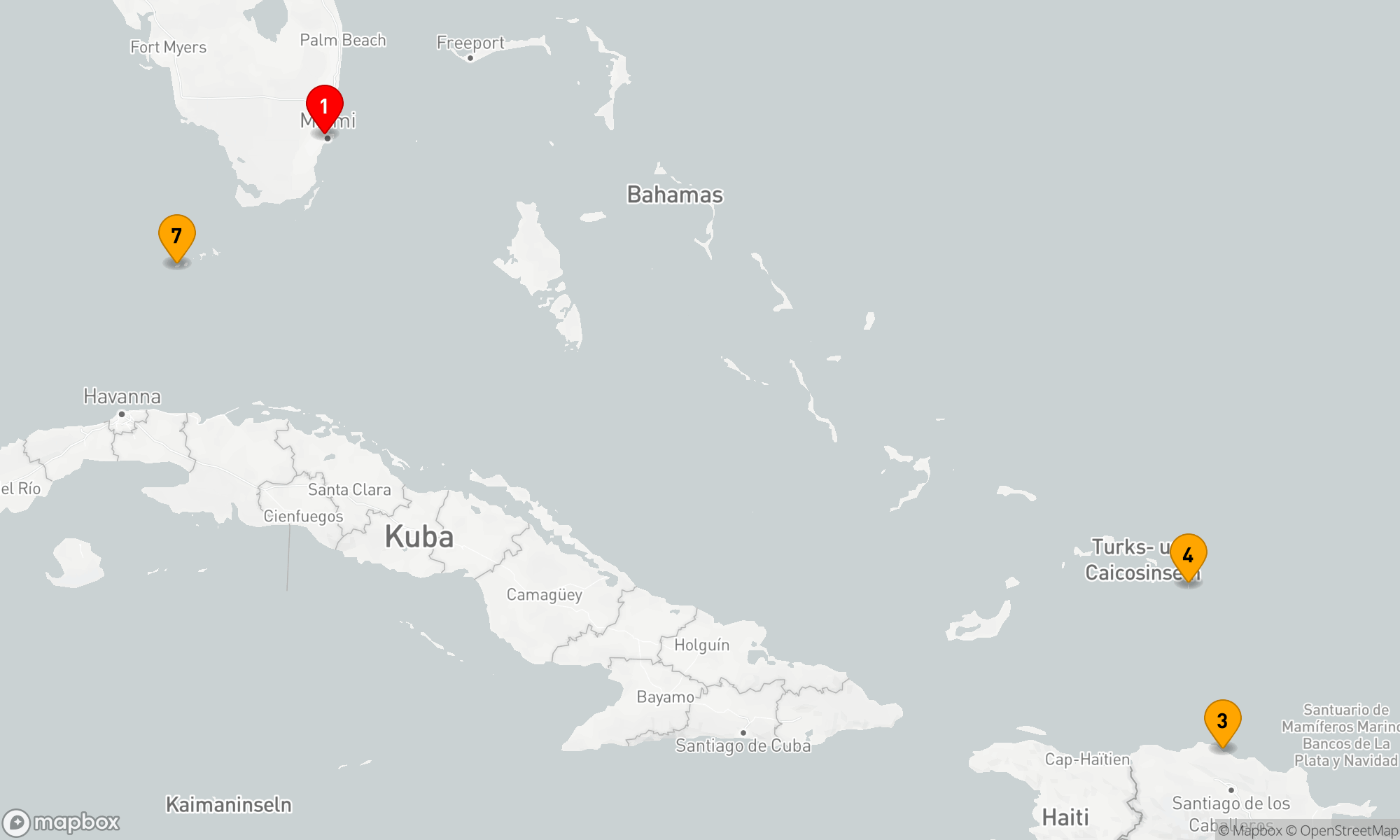 Route 7 Nächte - URLAUB IN DER ÖSTLICHEN KARIBIK: AMBER COVE & BAHAMAS