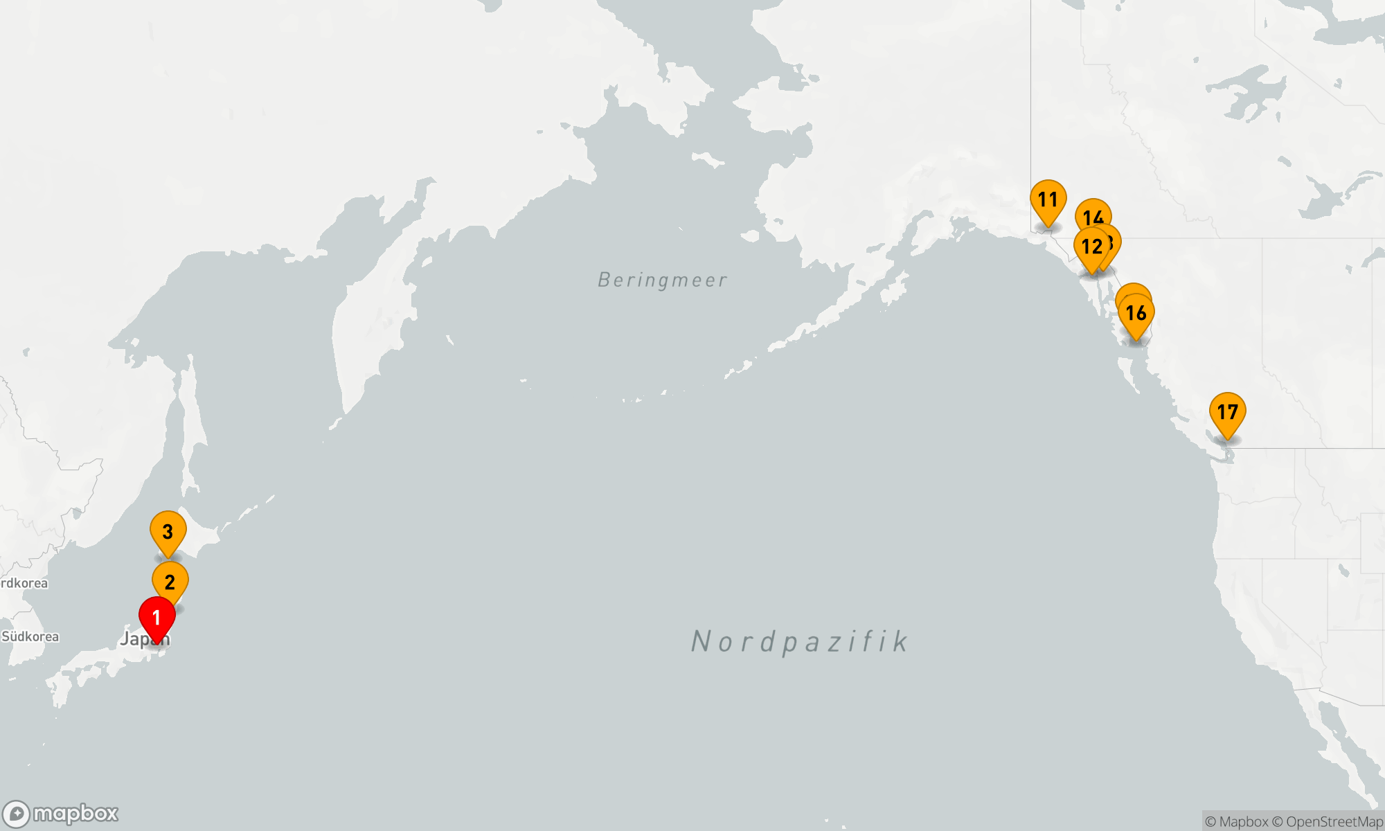 Route 16 Nächte - Abenteuer zwischen Kontinenten: Von Ost nach West
