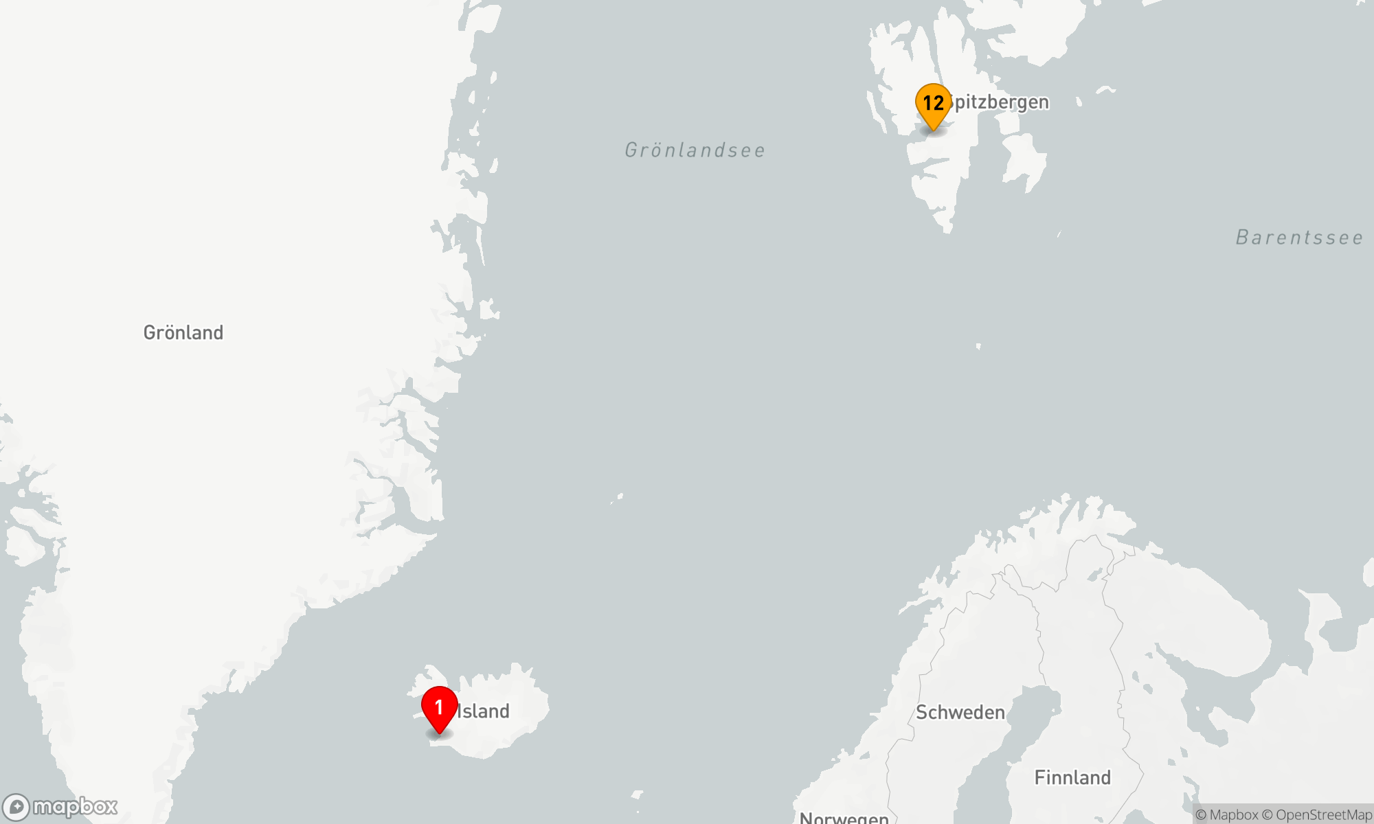 Route 13 Nächte - Drei Perlen der Arktis: Spitzbergen,  Grönland & Island
