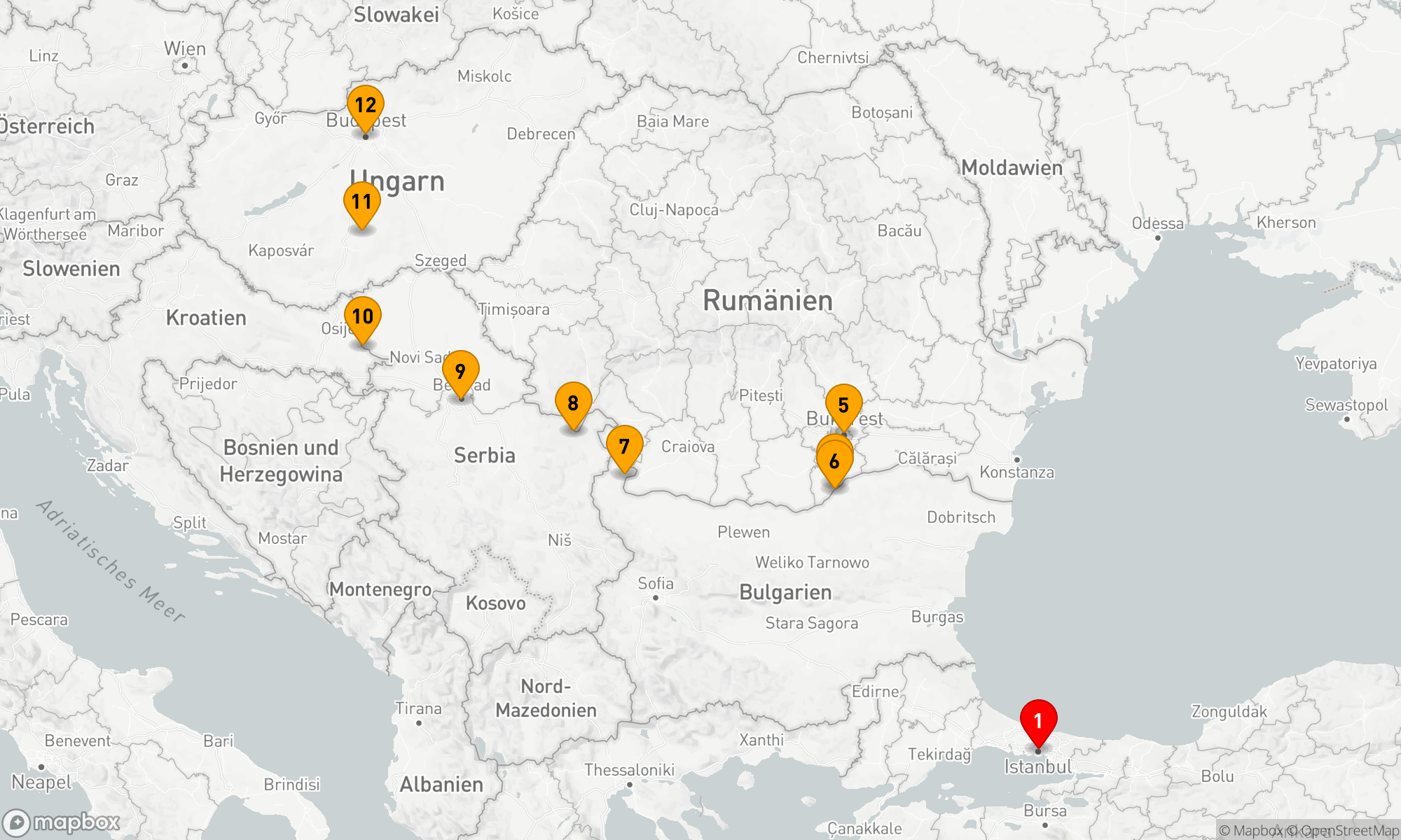 Route 11 Nächte - Istanbul & der Zauber Osteuropas