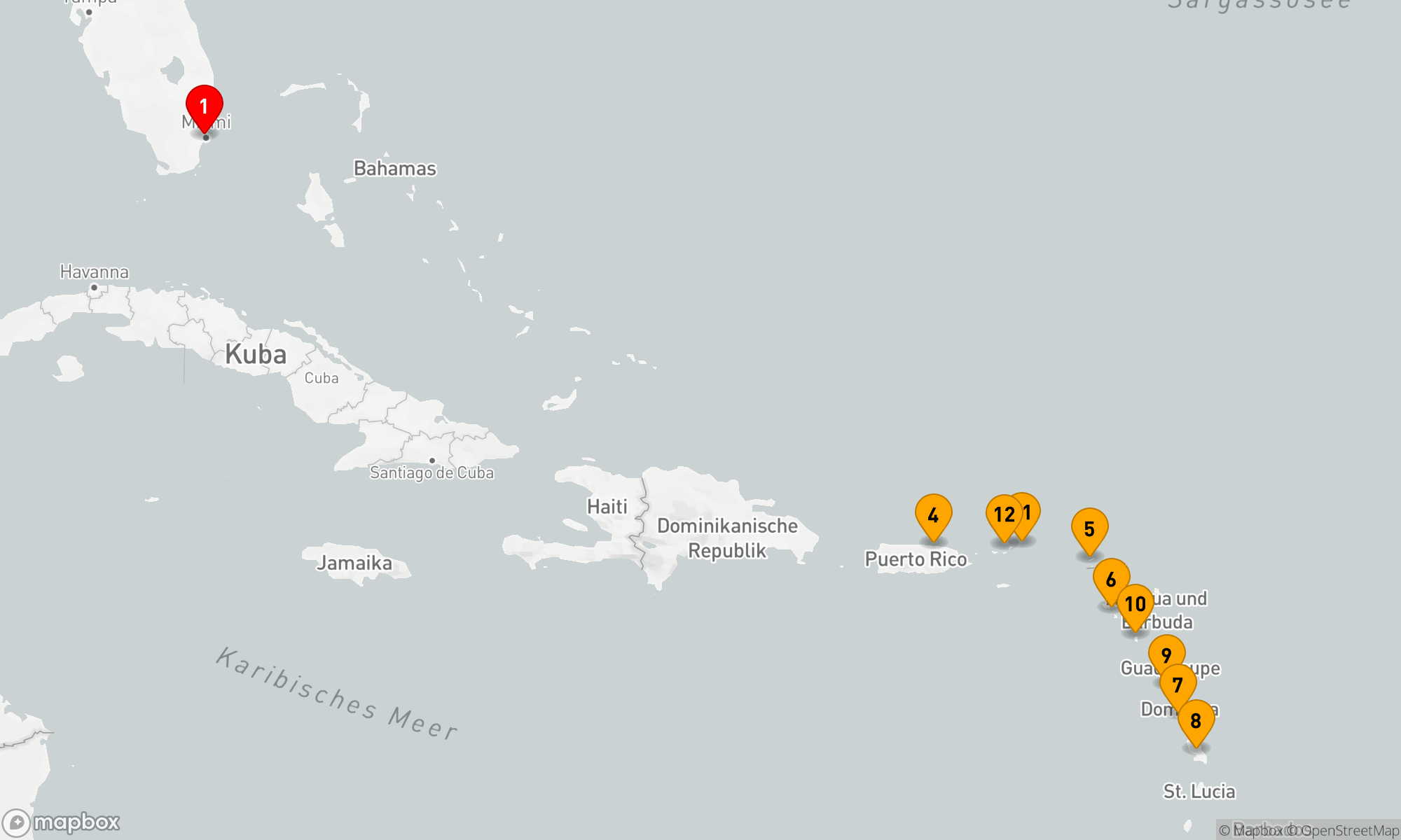 Route 14 Nächte - JUWELEN DER LEEWARD-INSEL