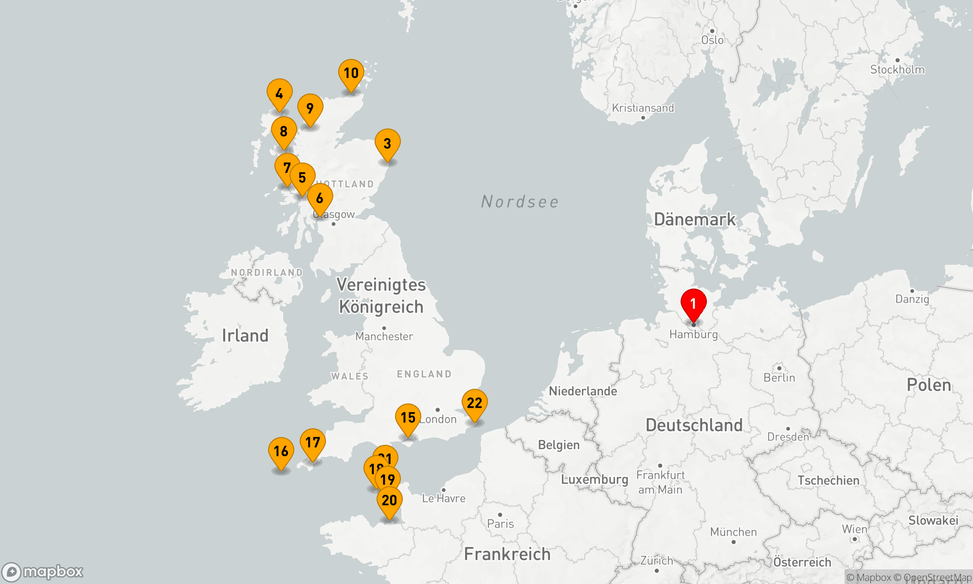 Route 23 Nächte - Keltische Küstenschätze und Inseljuwelen