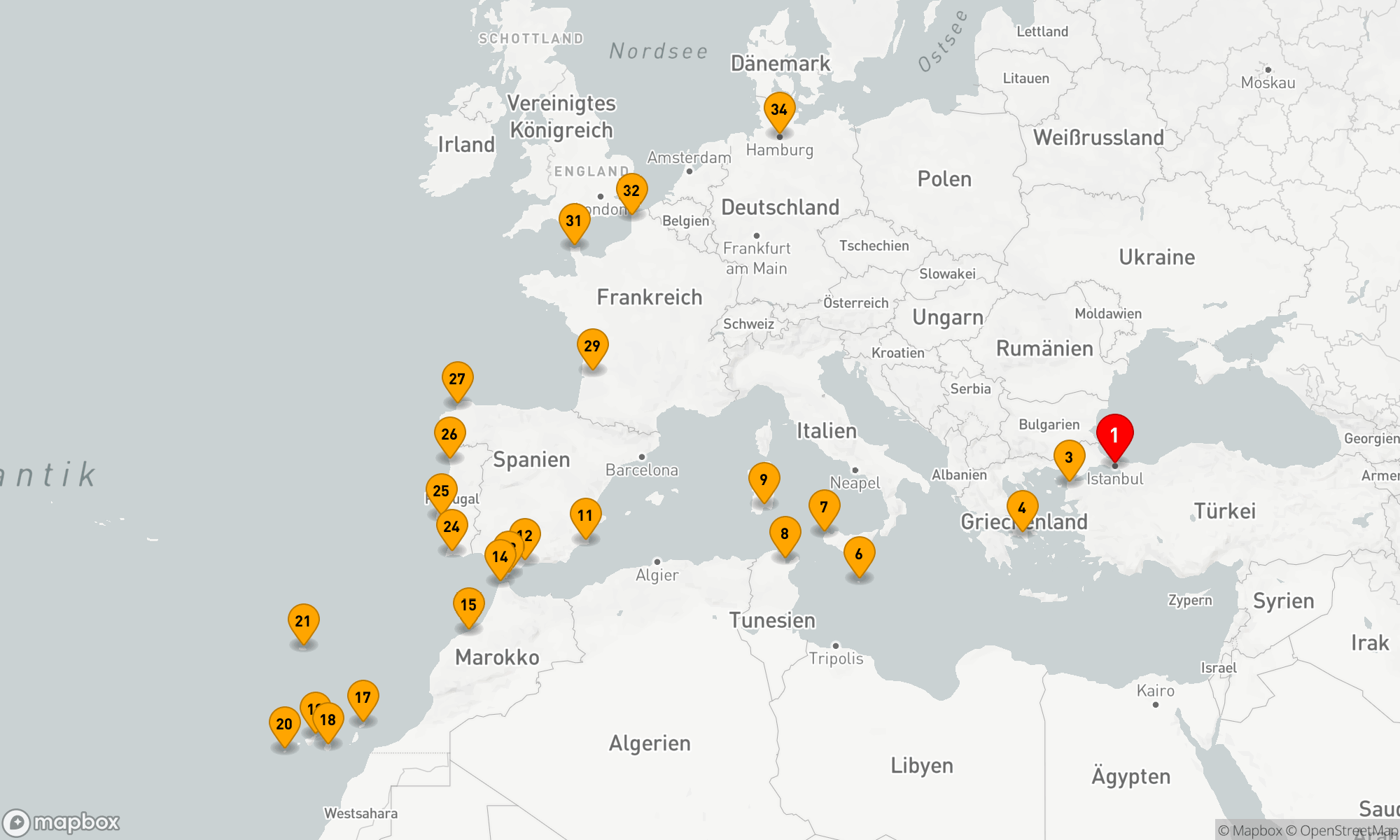 Route 33 Nächte - Von Orient bis Nordlicht: Kulturschätze und Küstenzauber