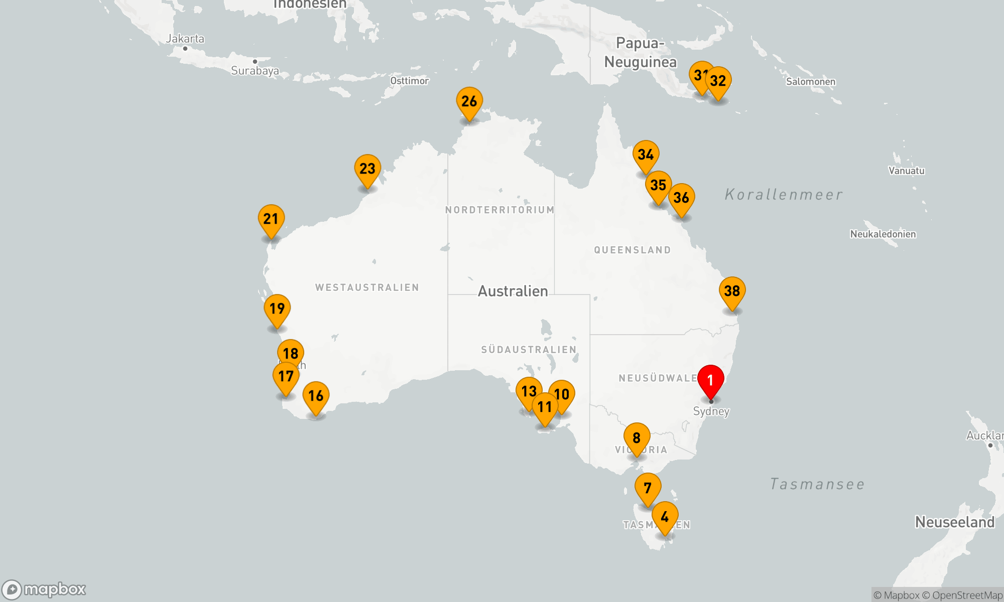 Route 37 Nächte - WELTKREUZFAHRT: AUSTRALIEN-UMRUNDUNG