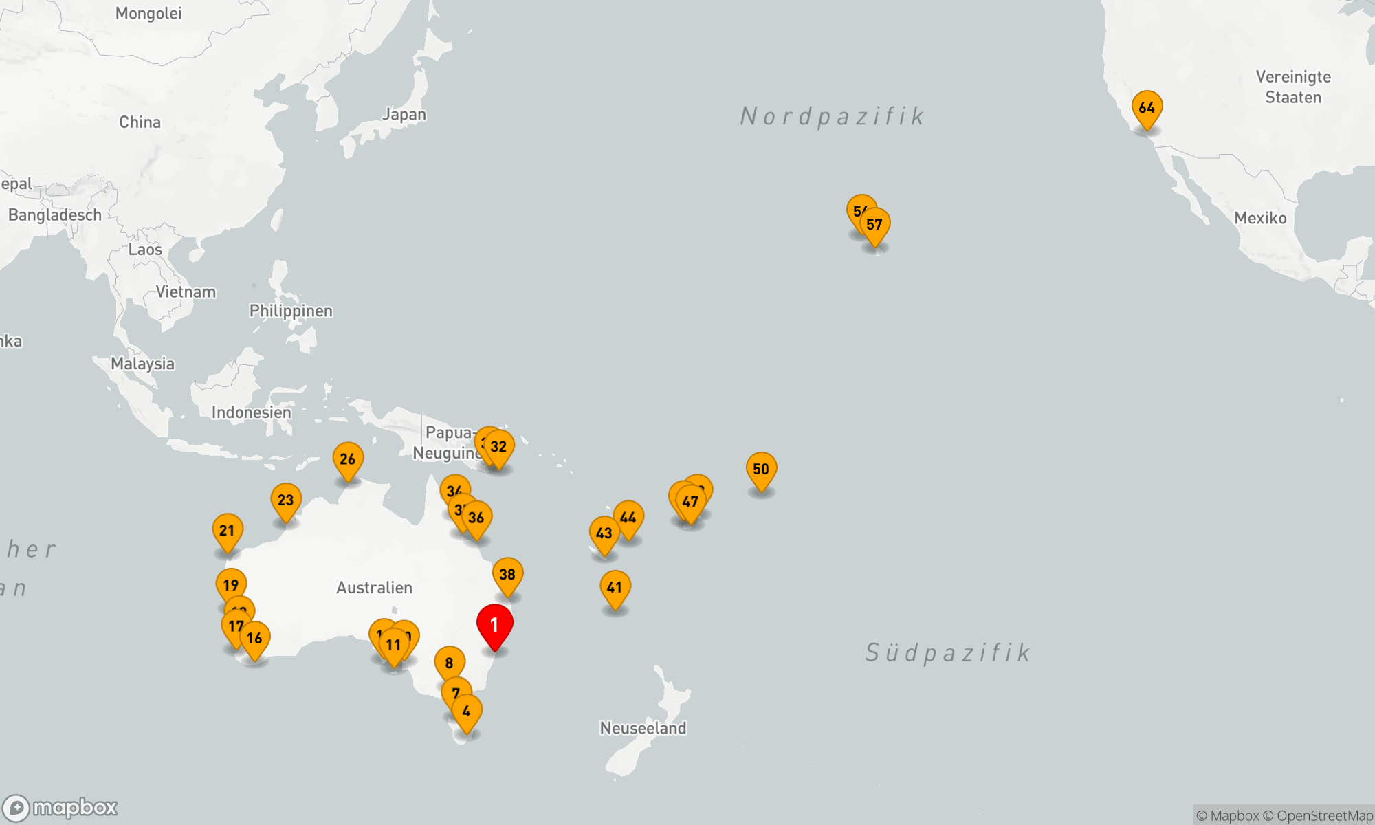 Route 63 Nächte - WELTKREUZFAHRT: AUSTRALIEN IN DER TIEFE,  FIDSCHI & HAWAII