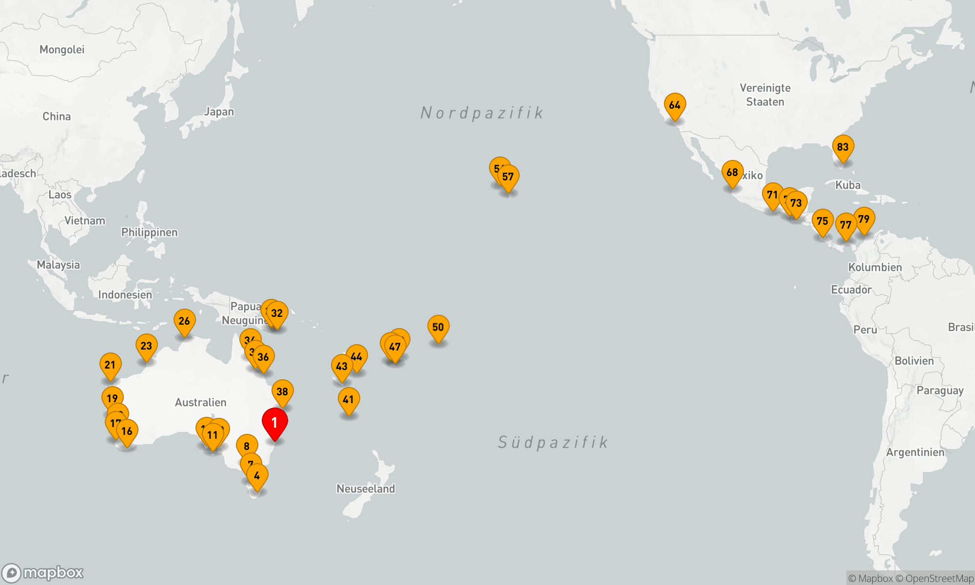 Route 82 Nächte - WELTKREUZFAHRT: AUSTRALIEN-VERTIEFUNG & PANAMA-KANAL