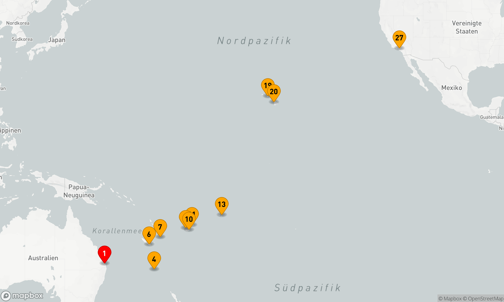 Route 26 Nächte - WELTREISE: SÜDPAZIFIK-EXPLORER & HAWAII