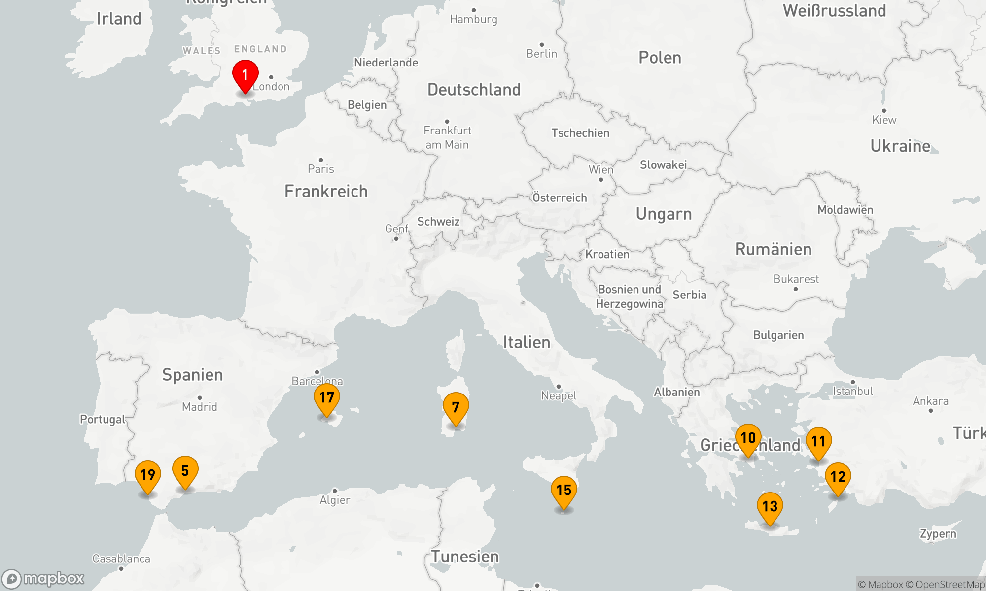 Route 21 Nächte - ENTDECKUNG DES ÖSTLICHEN MITTELMEERS