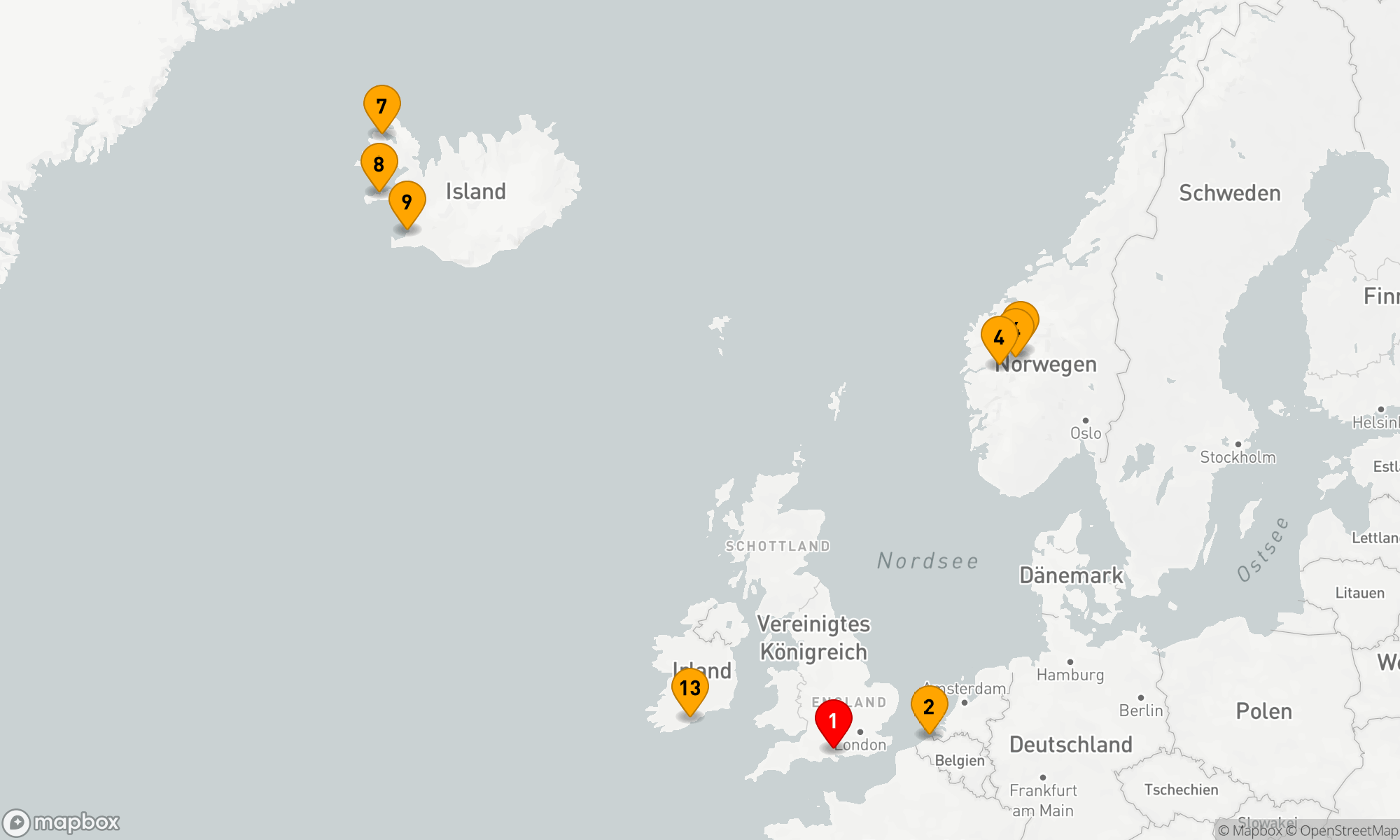Route 14 Nächte - NORWEGEN UND ISLAND