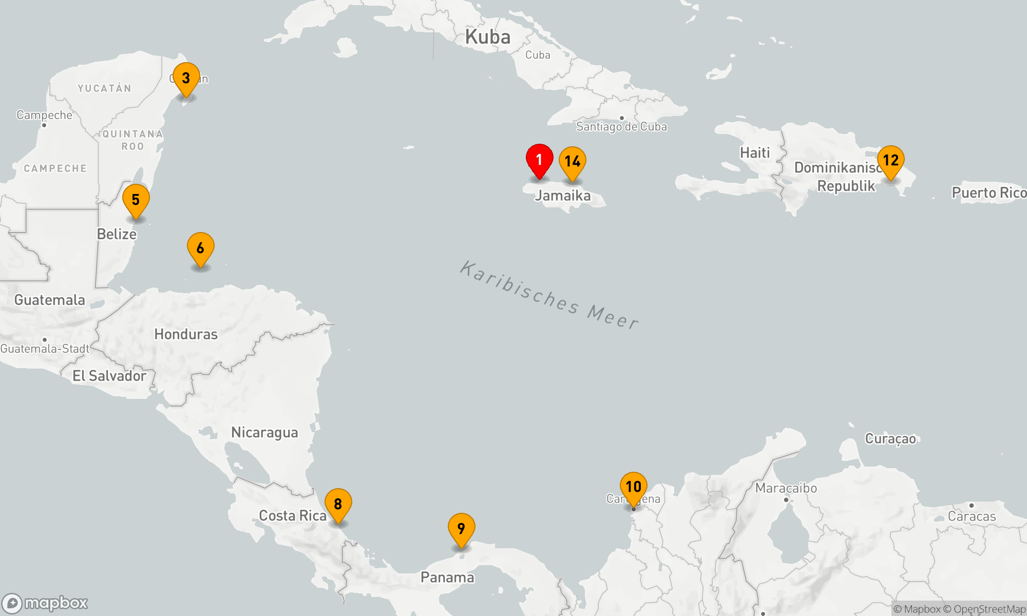Route 14 Nächte - Festtage in Mittelamerika