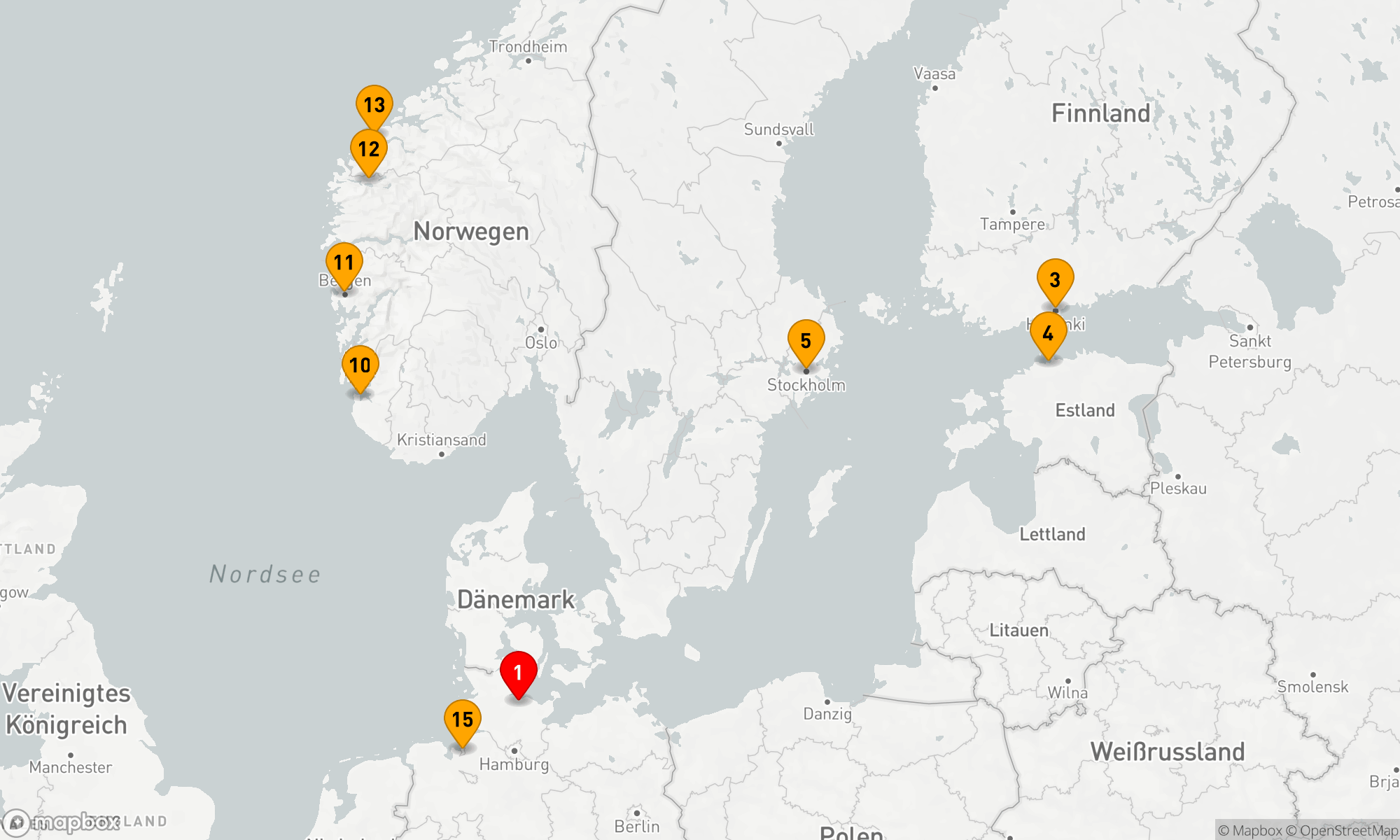 Route 14 Nächte - Zauberhaftes Norwegen und Ostseemetropolen