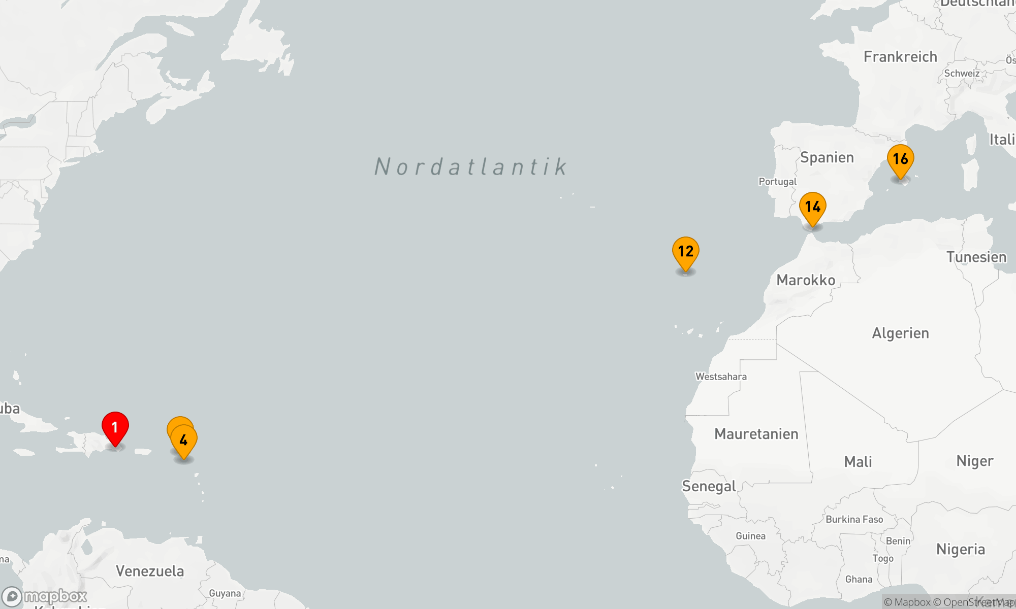 Route 15 Nächte - Auszeit auf dem Atlantik