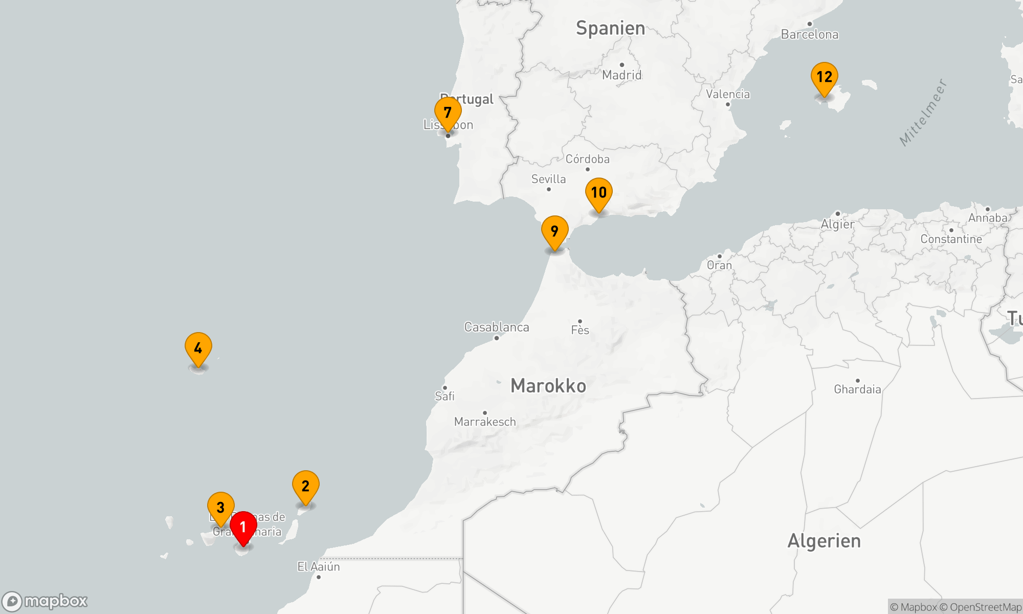 Route 11 Nächte - Festtage Kanaren & Madeira