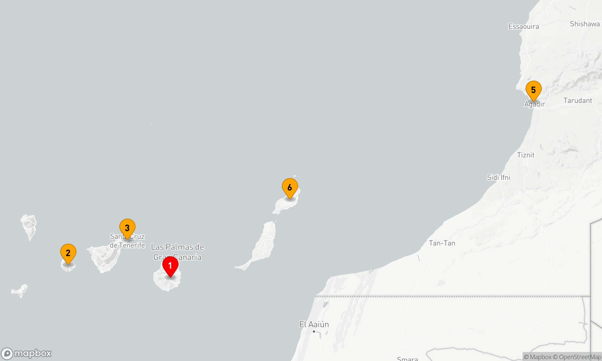 Route 7 Nächte - Kanaren mit Marokko