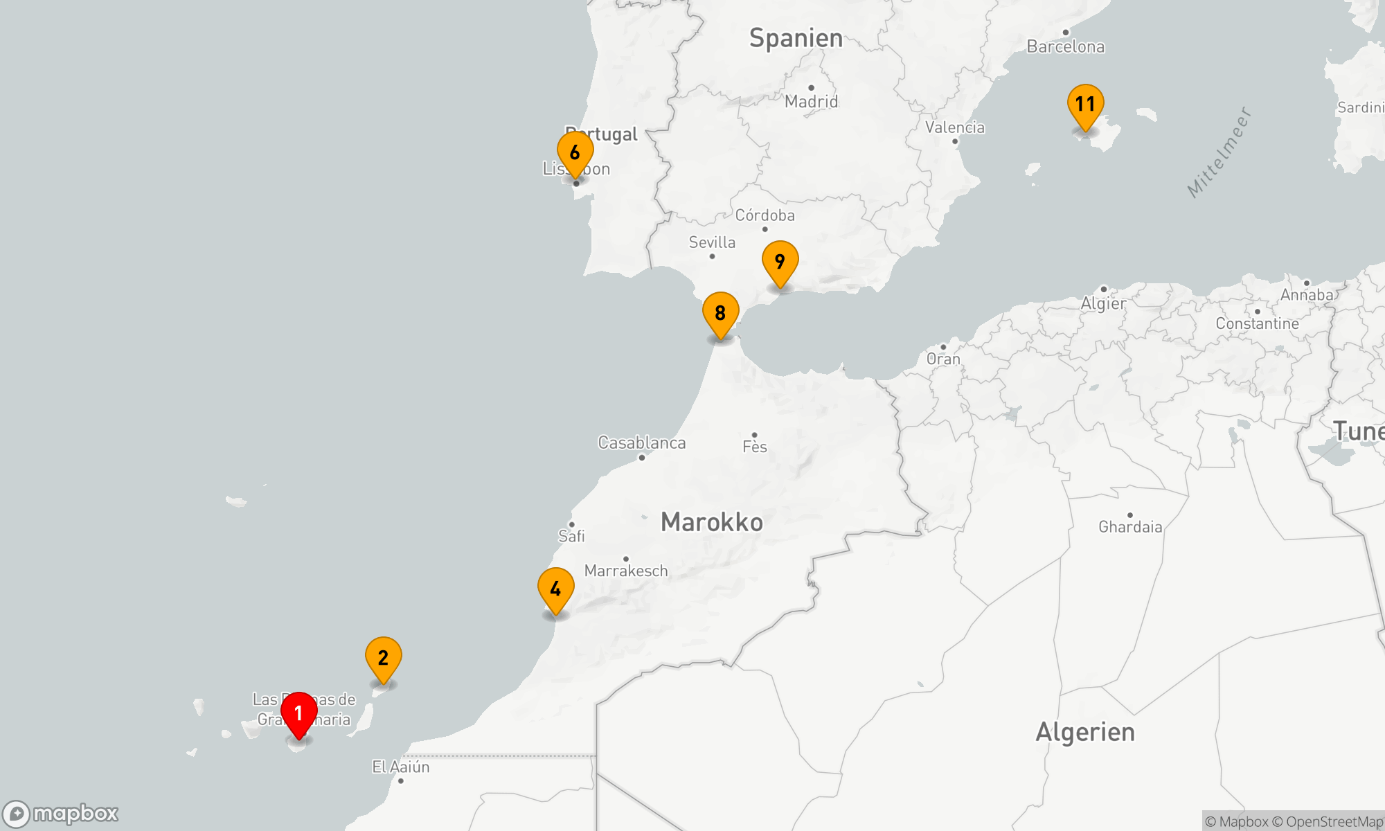 Route 10 Nächte - Marokko und die Südspitze Europas