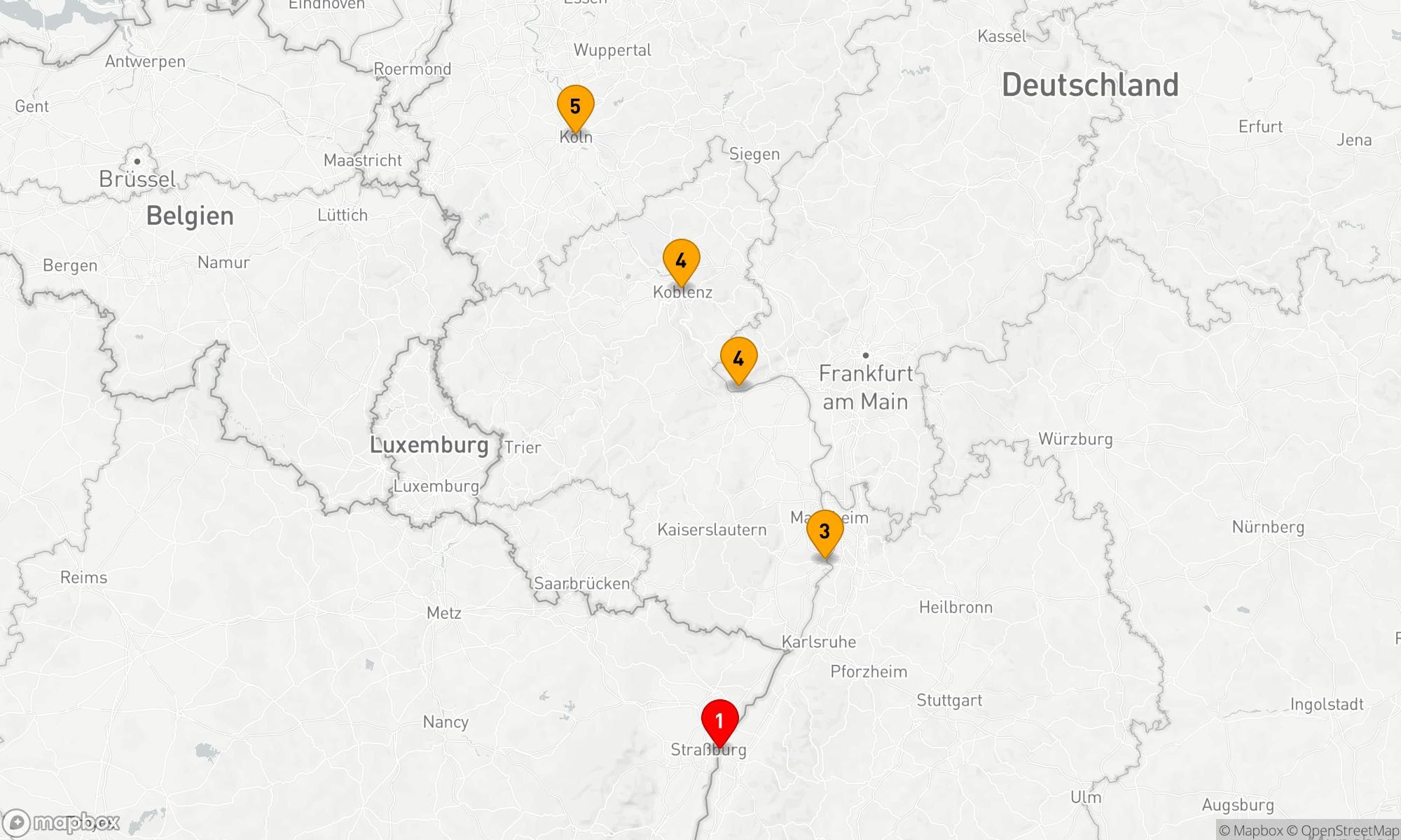 Route 4 Nächte - Adventszauber am Rhein