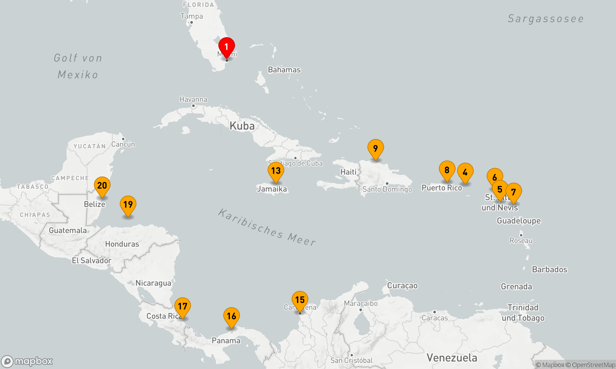 Route 21 Nächte - Karibische Träume: Entdeckungsreise durch Inselparadiese