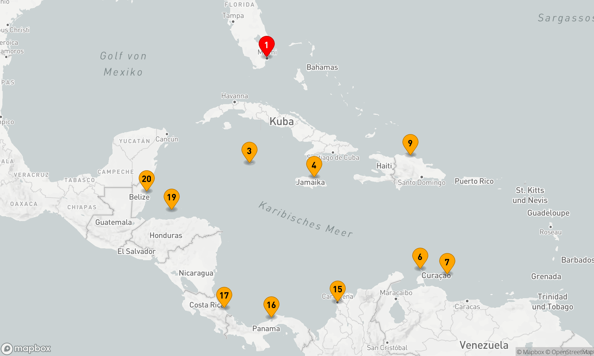Route 21 Nächte - Karibische Entdeckungsreise ab Miami