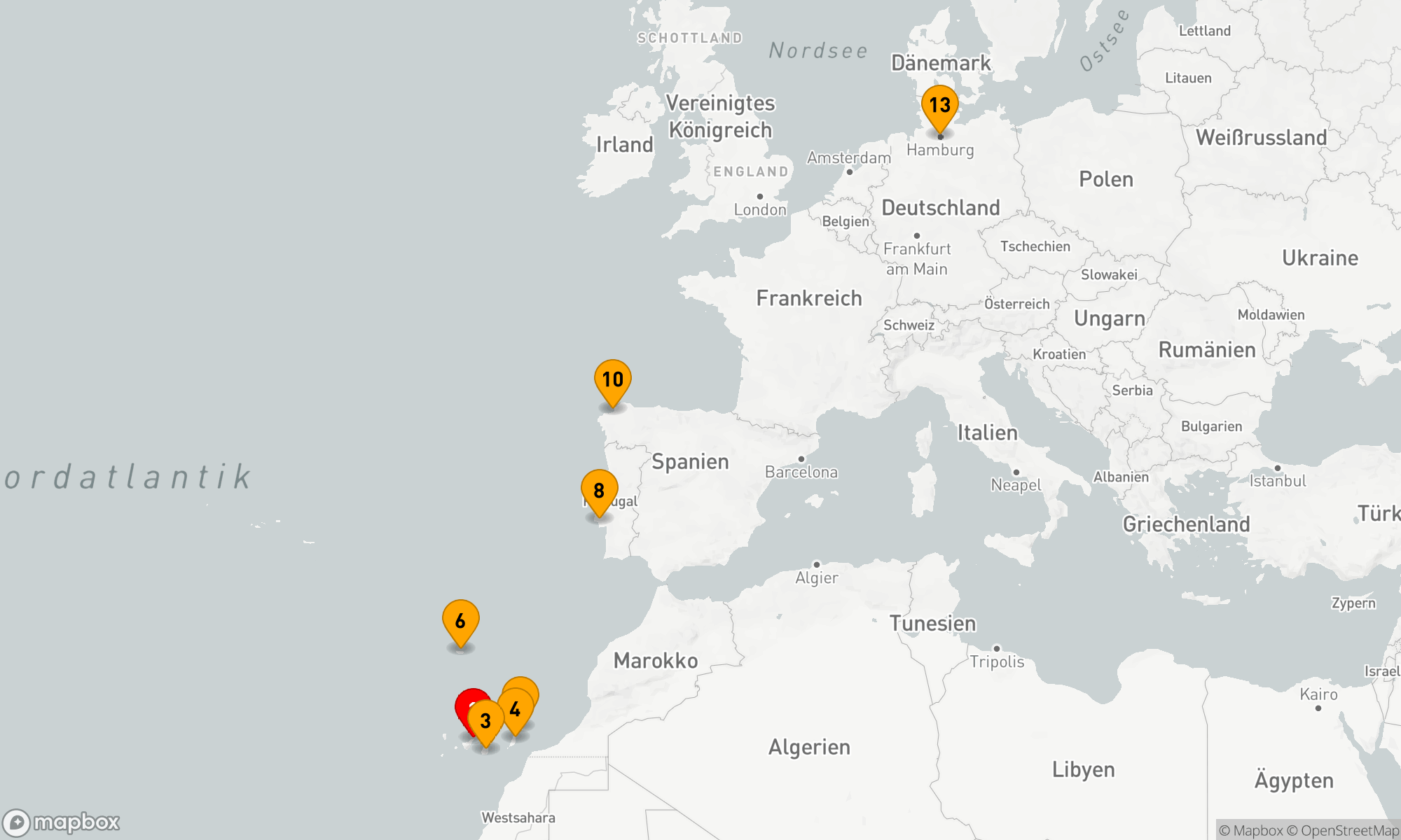 Route 12 Nächte - Perlen des Atlantiks