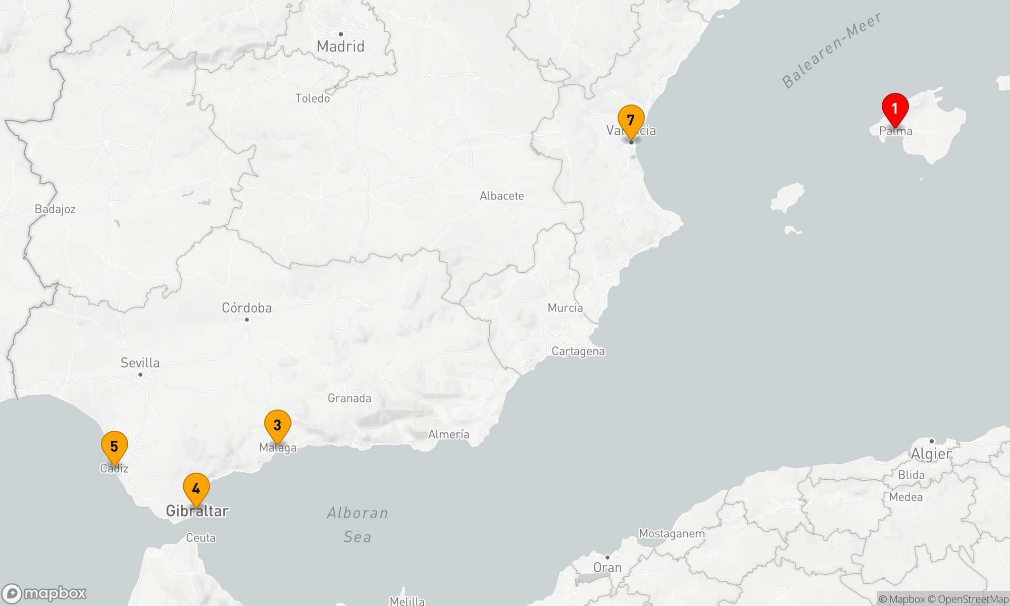 Route 7 Nächte - Faszination Mittelmeer