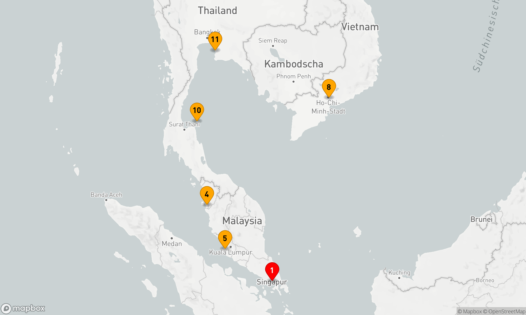 Route 13 Nächte - Faszination Südostasien