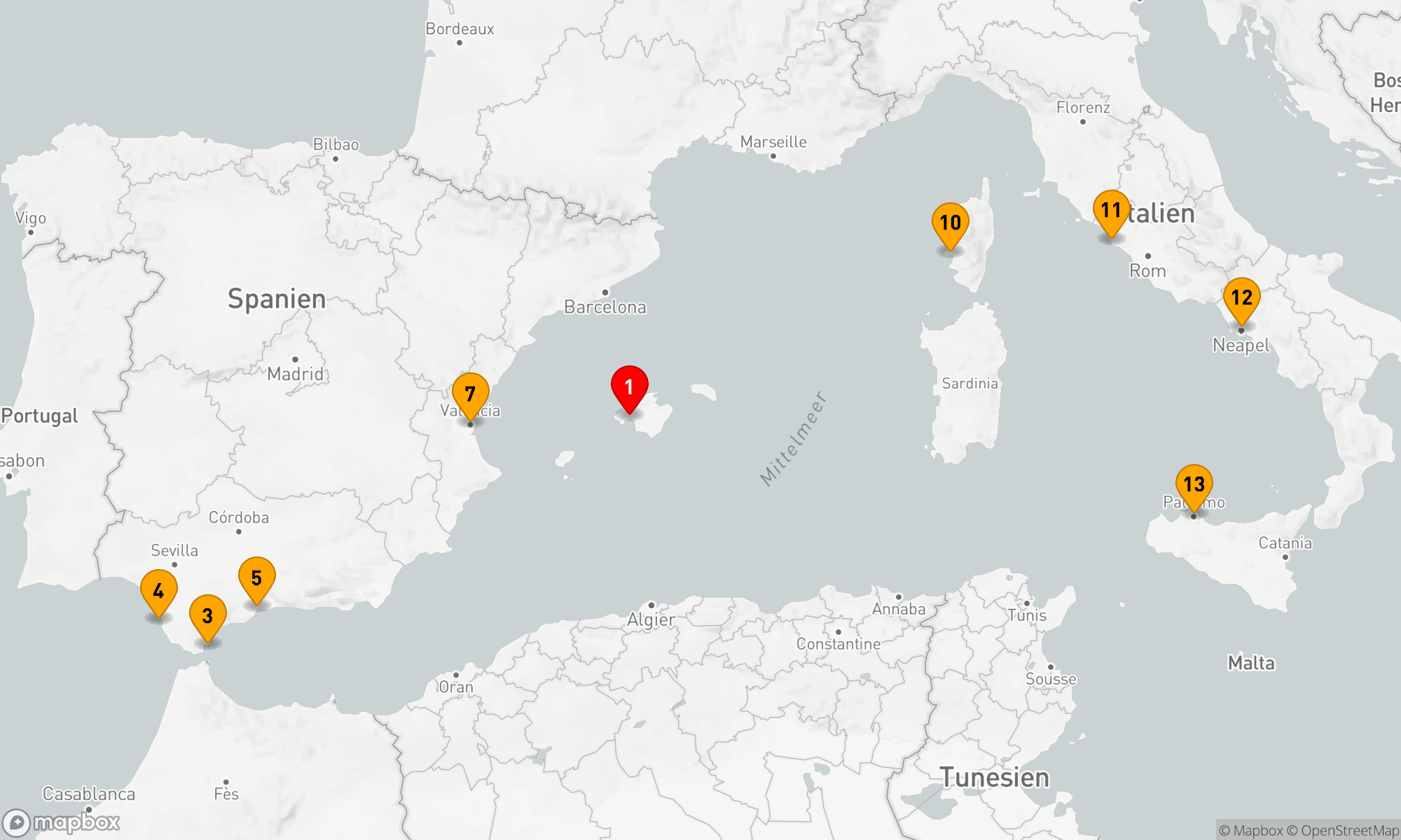 Route 14 Nächte - Spaniens Südküste und mediterrane Inselwelten