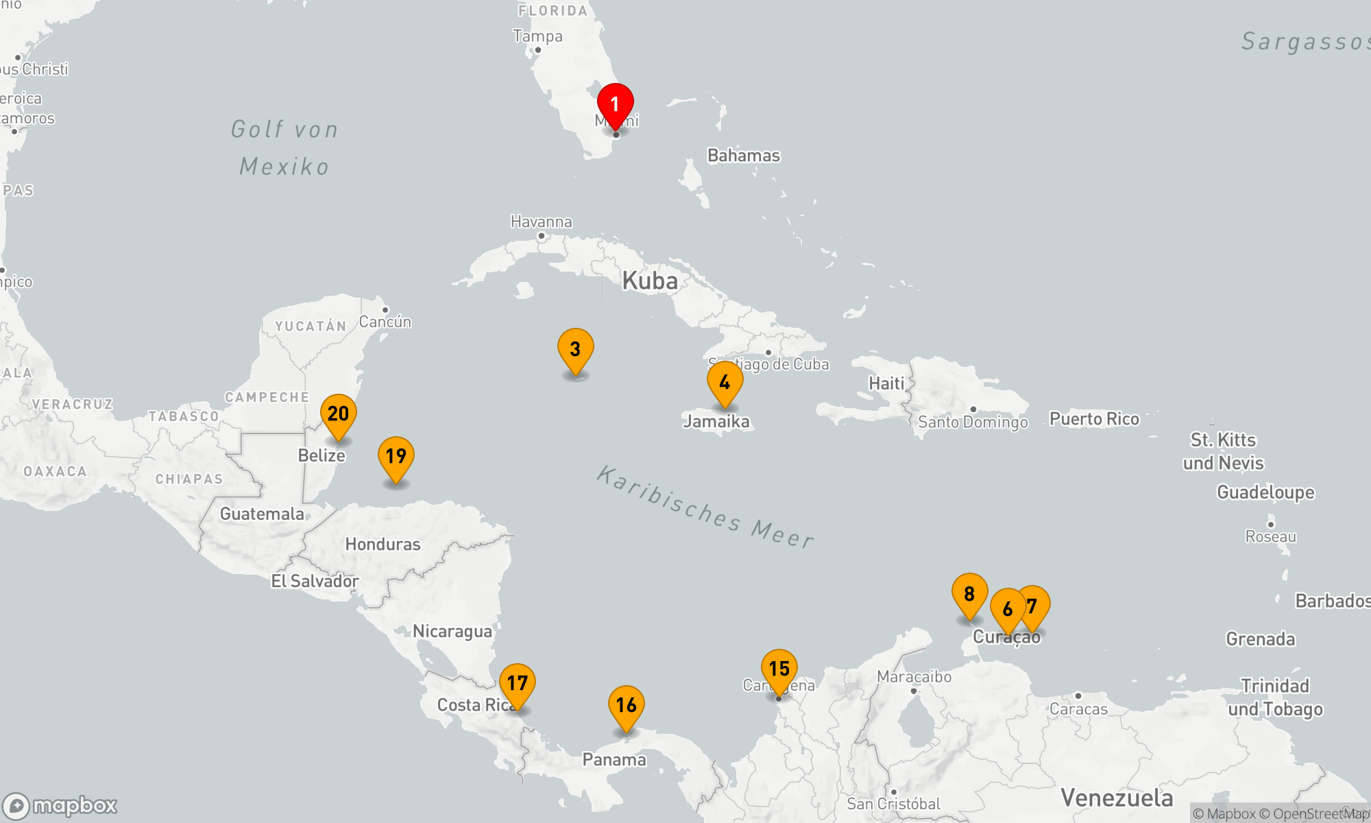 Route 21 Nächte - Karibische Entdeckungsreise